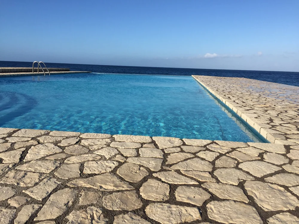  The pool at  The Rock House , blue on more blues. 