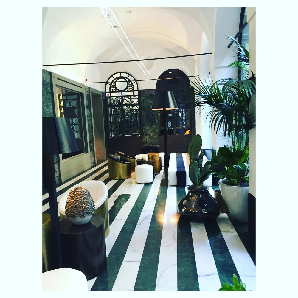  Senato Hotel  Lobby, prettiest boutique hotel in Milan 