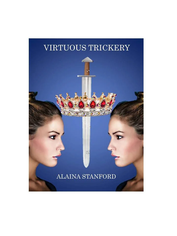 Virtuous Trickery, Book 2- Historical Romance Adventure- Coming April 2017 Identical twins are caught up in a web of lies created in the name of love. As the eldest, Gabrielle did everything in her power to avoid overshadowing Francesca. So when the day came and Gabrielle is betrothed to Francesca’s love and Francesca to a heathen Prince from the far north. Gabrielle decides the only way to save her delicate sister is to create a web of deceit that quickly spins out of control leaving a trail of death in its wake.