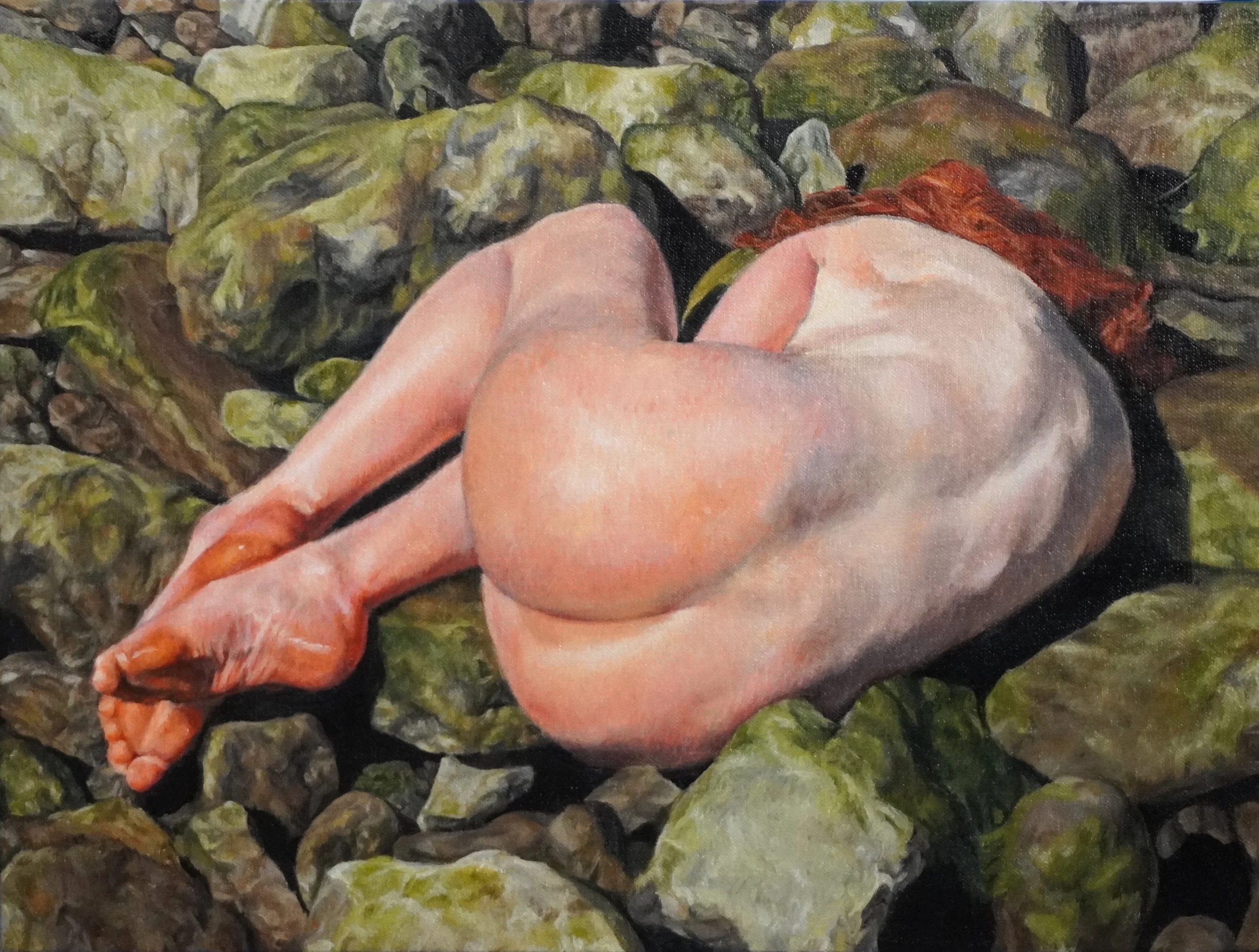   Involution I  2026 Oil on Canvas Wrapped Panel 12" x 16” 