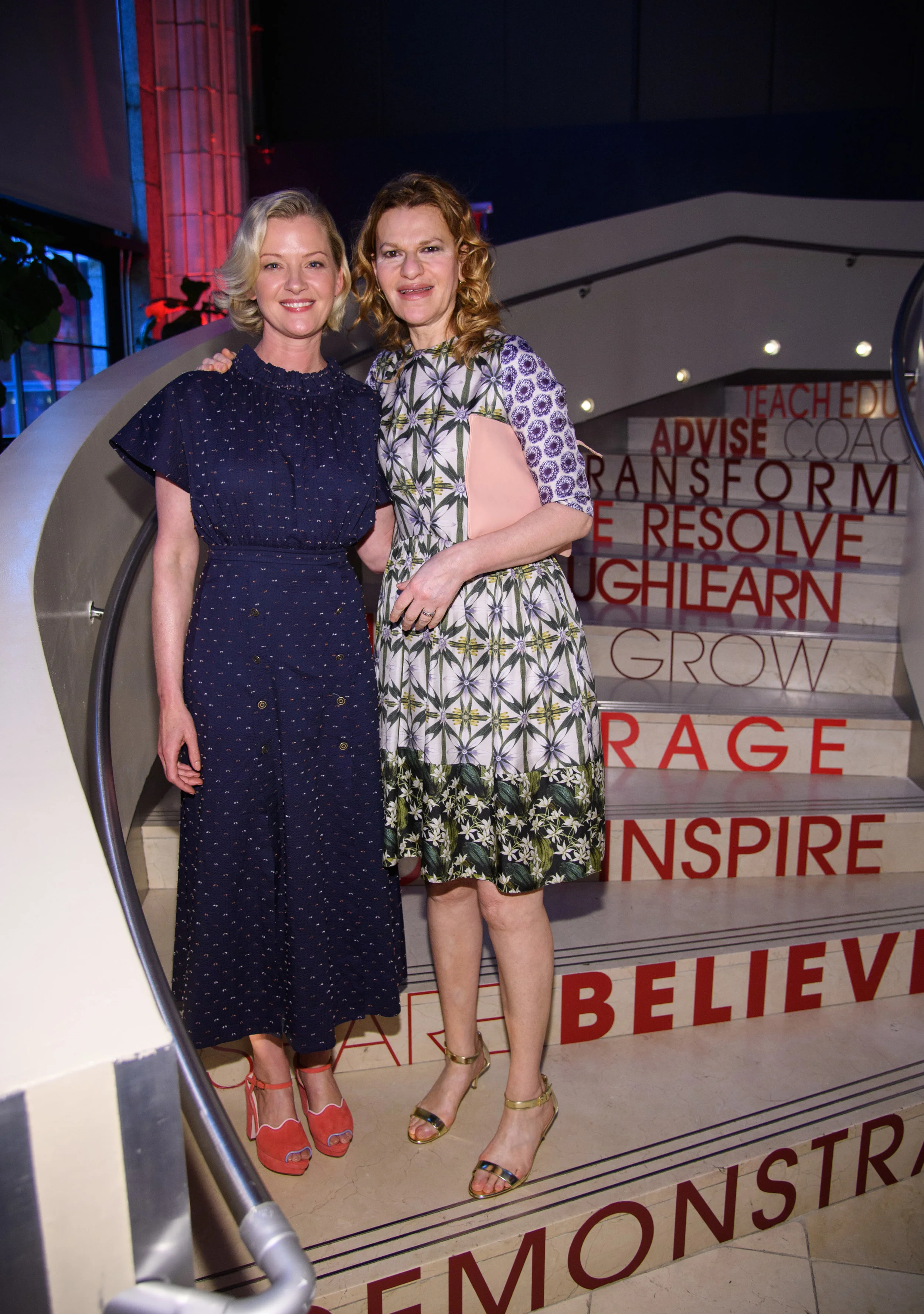 Actress Gretchen Mol and Comedian Sandra Bernhard support Up2Us Sports at the 2017 gala. 