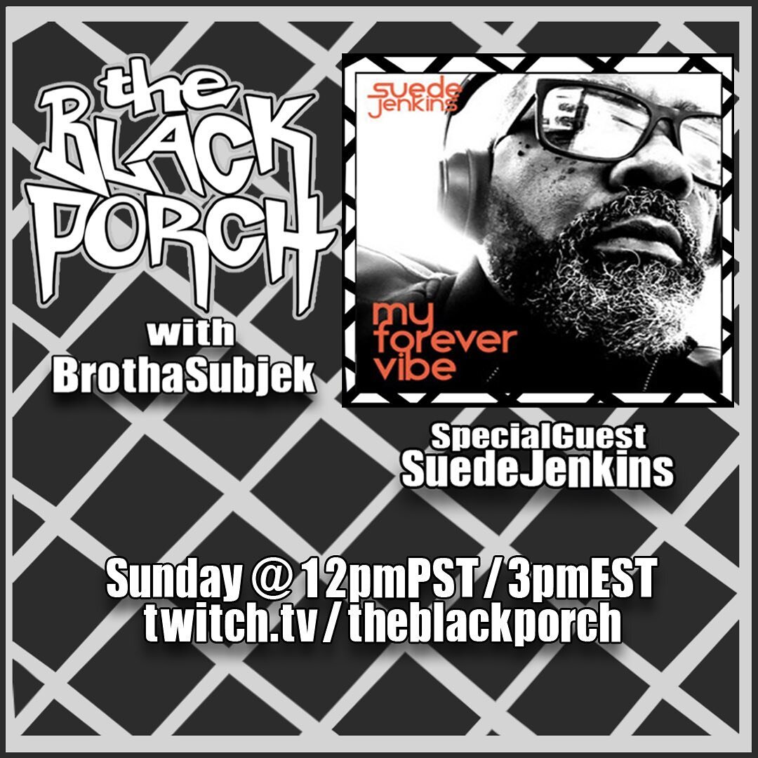 Hey Family!!!! Check out the good brotha Suede this Sunday as we vibe out about his dope album “My Forever Vibe”
•
•
•
Follow @theblackporch Follow
Follow @theblackporch Follow
•
•
•
#explore #explorepa