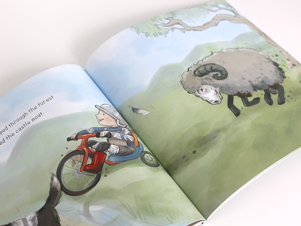 Fearless Fred and the Dragon Illustration Children’s Books