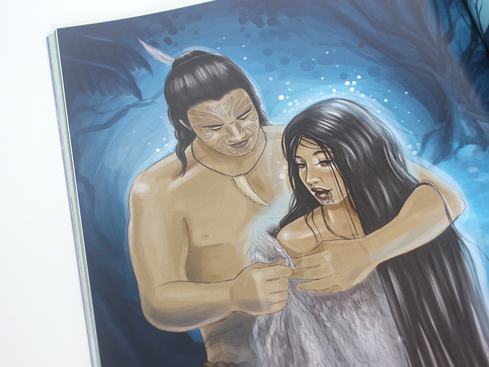 Hinemoa rawa ko Tutanikai Illustration Books Kat Merewether Aunty Bea