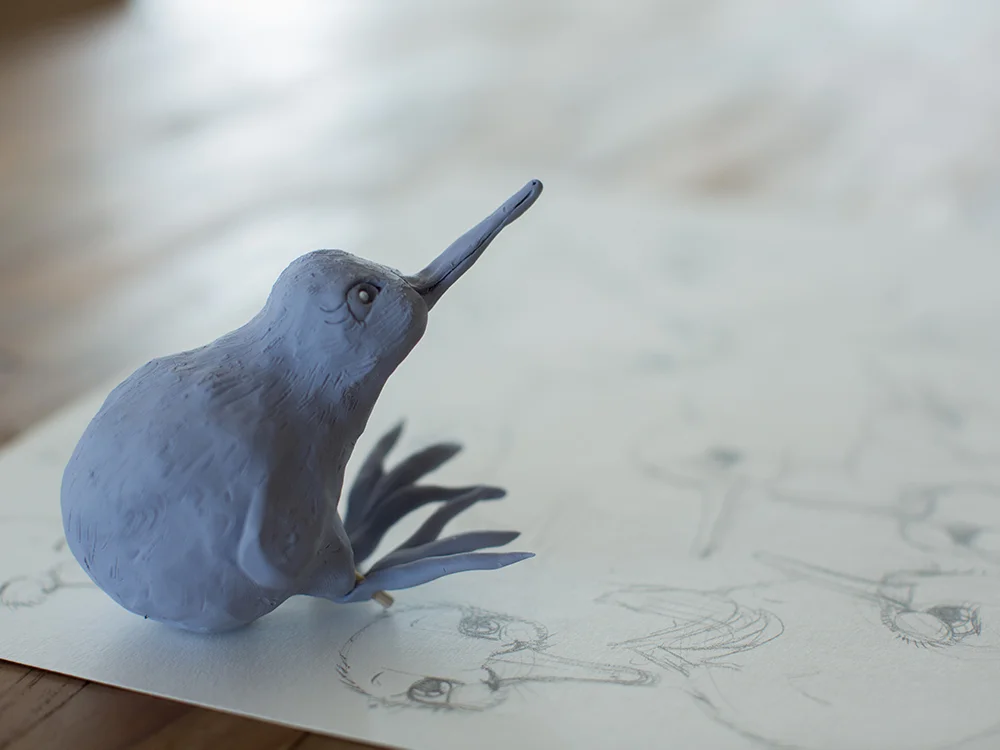 Kuwi the Kiwi Children’s Book Illustration Kat Merewether Development
