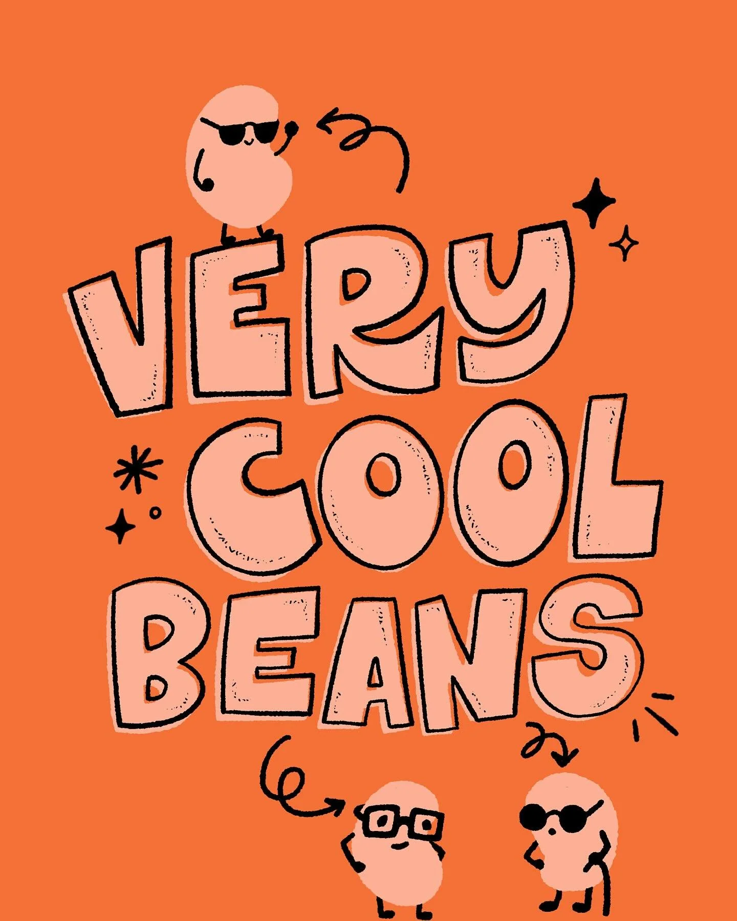 Beans are cool. 🫘
.
.
.
#doodle #doodling #illustrationoftheday #lettering #createeveryday #handlettering #letteringart #digitalart #designspiration #procreateart #procreatebrushes #cuteart #doodleaday #handlettered #femaleartistsofinstagram #coolbe