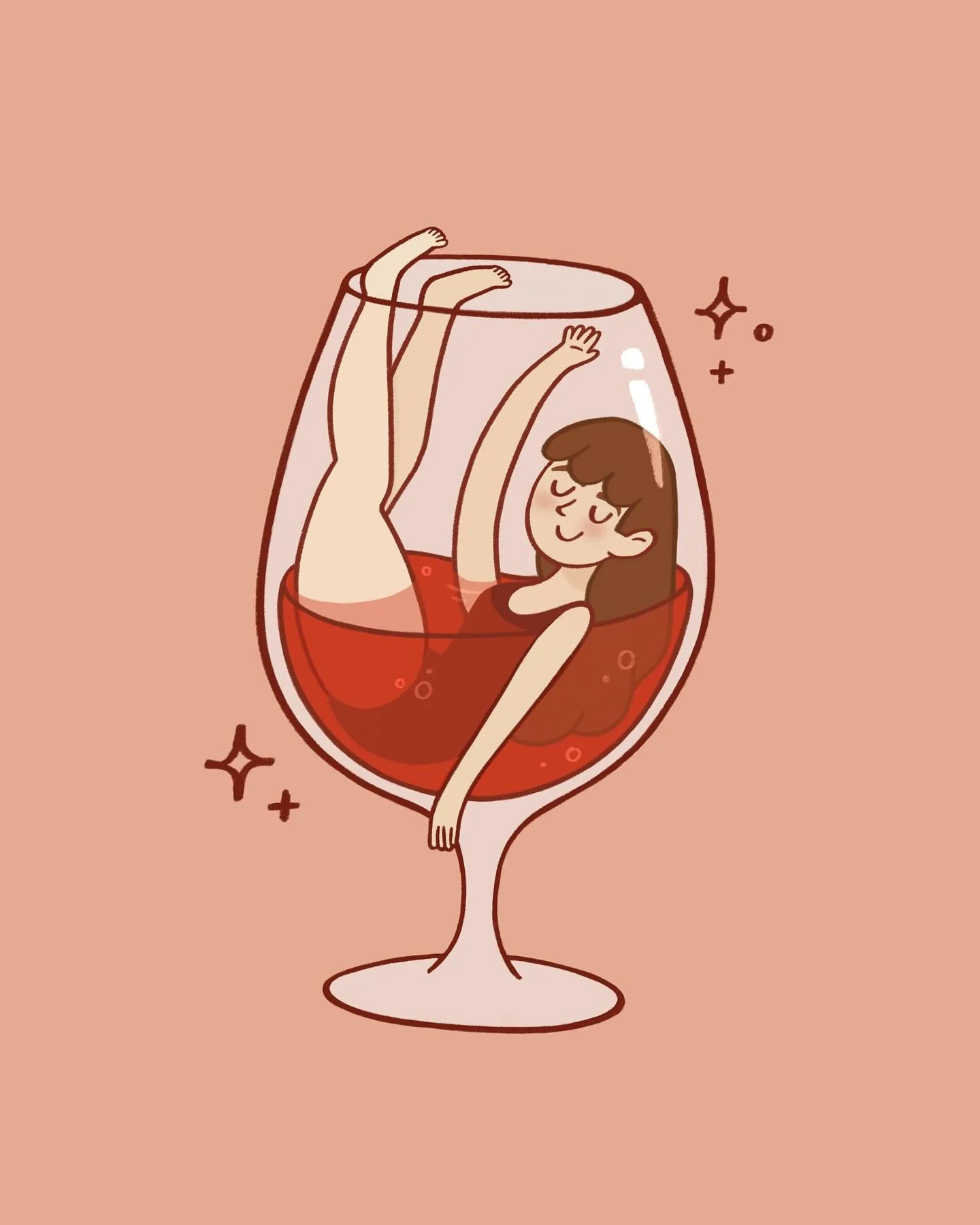 It&rsquo;s wine o&rsquo; clock! Are you a red wine or white wine girly? 🍷
.
.
.
#doodle #doodling #illustrationoftheday #lettering #createeveryday #handlettering #letteringart #digitalart #designspiration #procreateart #procreatebrushes #cuteart #do