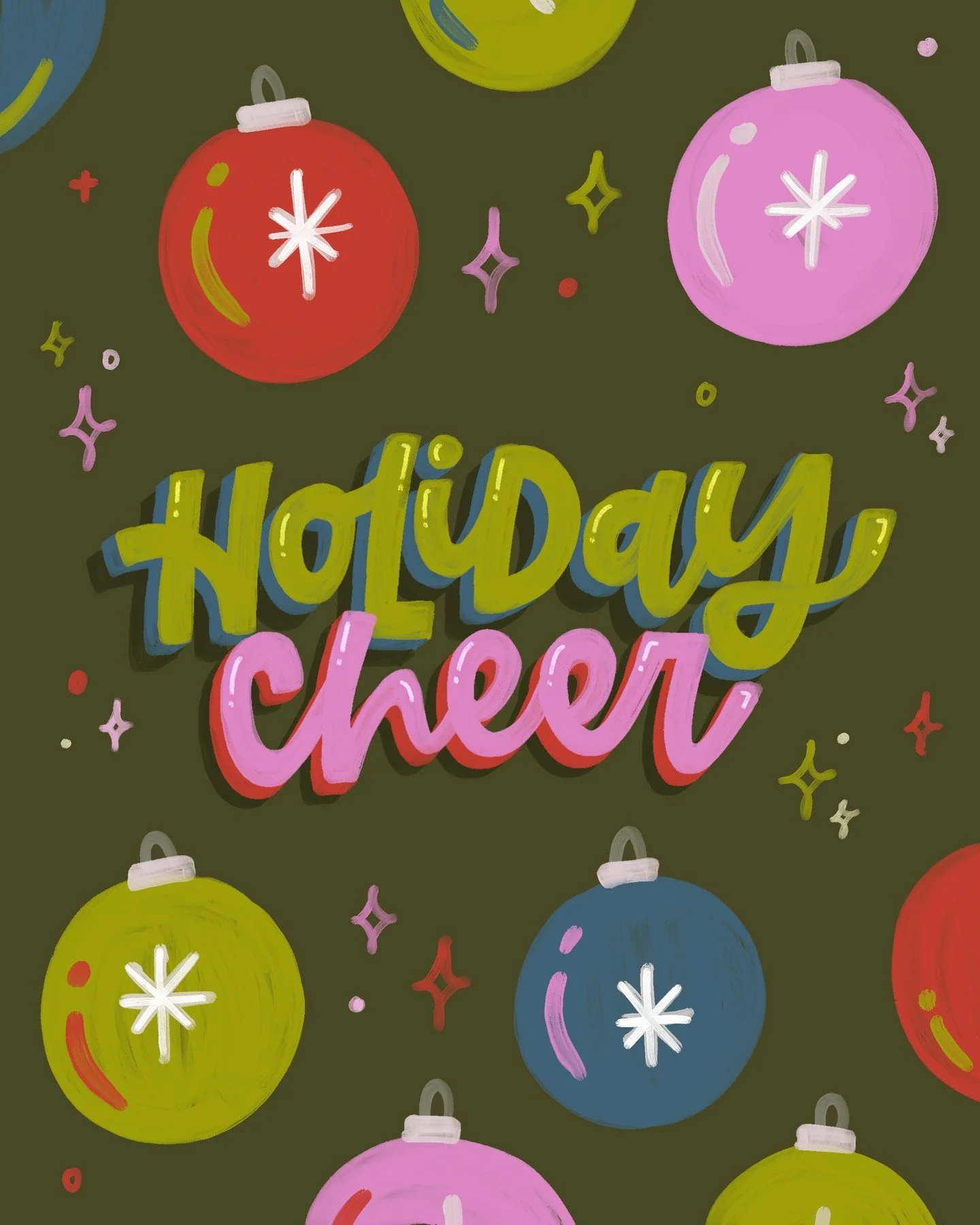 Feeling extra merry &amp; very bright ✨🎄🌈

#feelingfestive #brightcolors #holidayvibes #colorfulvibes #holidaymagic #whimsicalholiday #christmastime #seasonaljoy #winteraesthetic #cuteart #handlettering #womenwhoillustrate #procreateart #holidayche