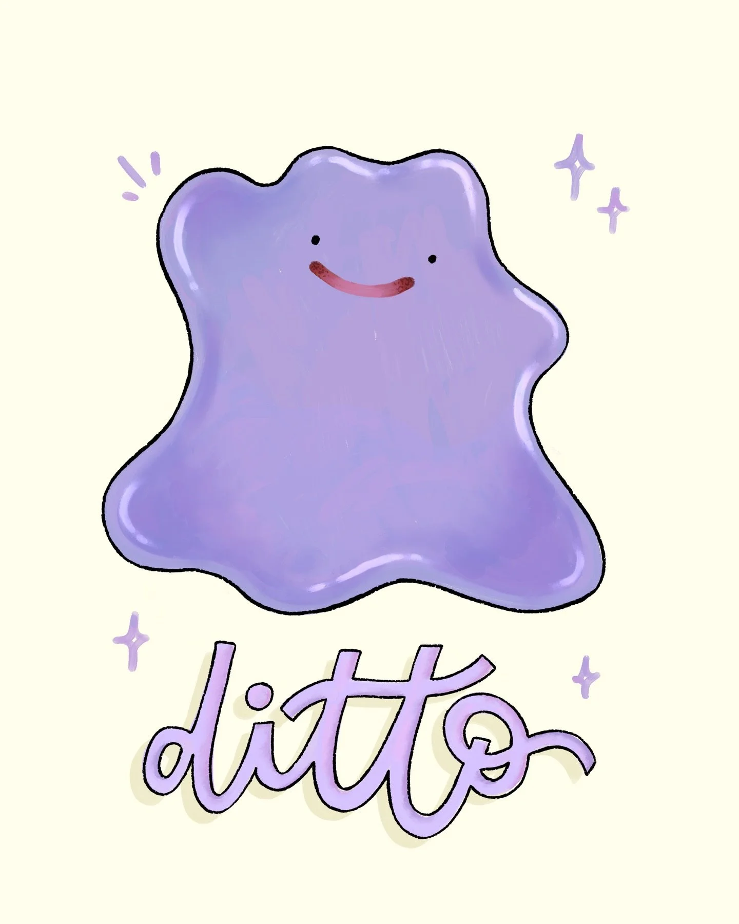 Currently addicted to Pokopia and this lil purple blob 💜
#pokemonart #pokopia #ditto #cozygaming #cuteart