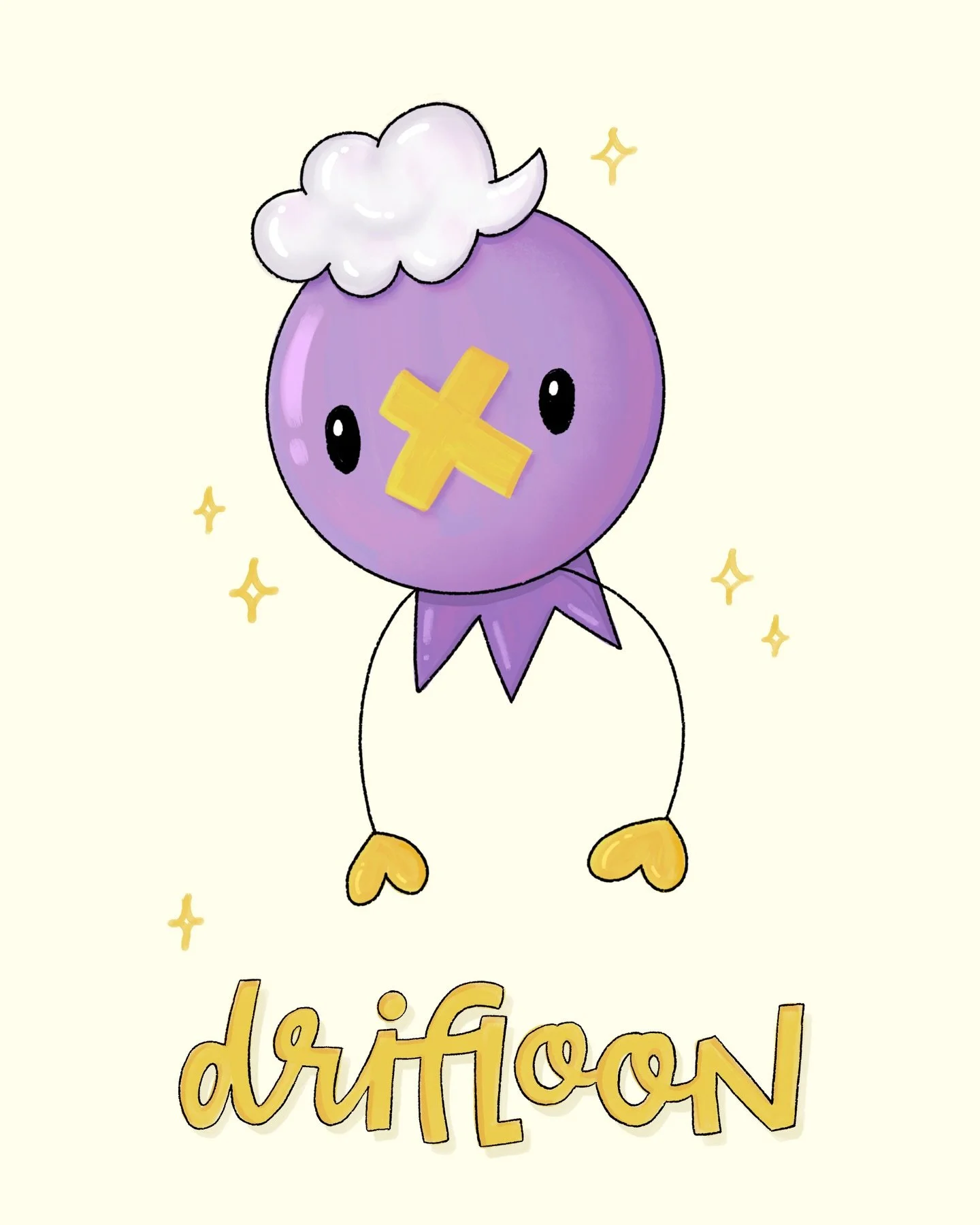 Dreaming of Drifloon 😴 
#pokopia #pokemonart #cuteart #drifloon #procreateartist