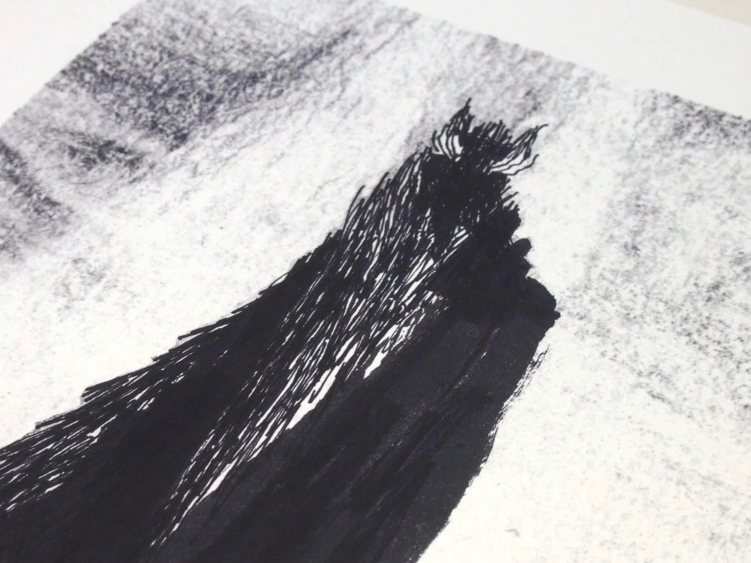 "Revenant" Ghost Art Print Detail