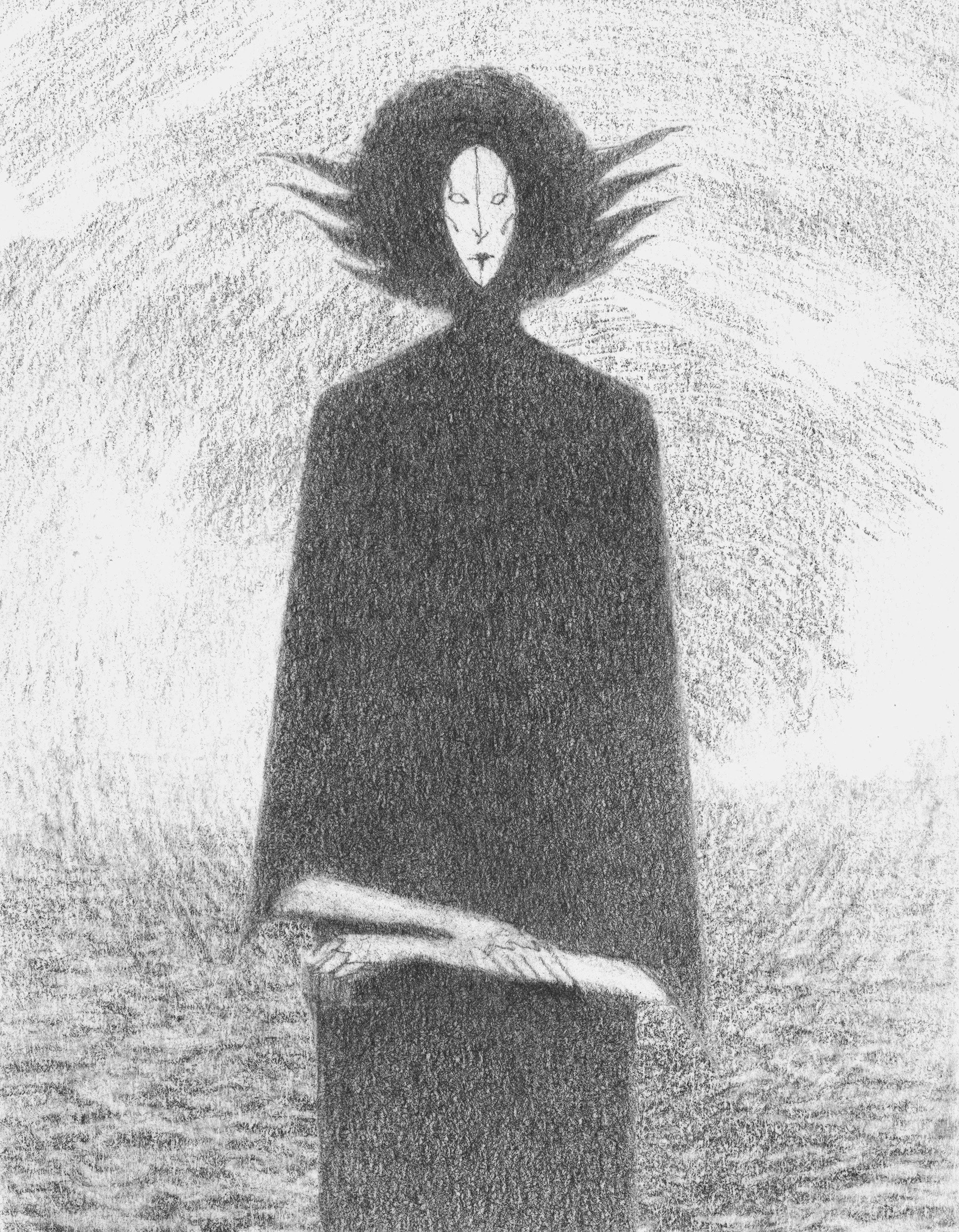 "Bast" Death Mage Dark Fantasy Artwork