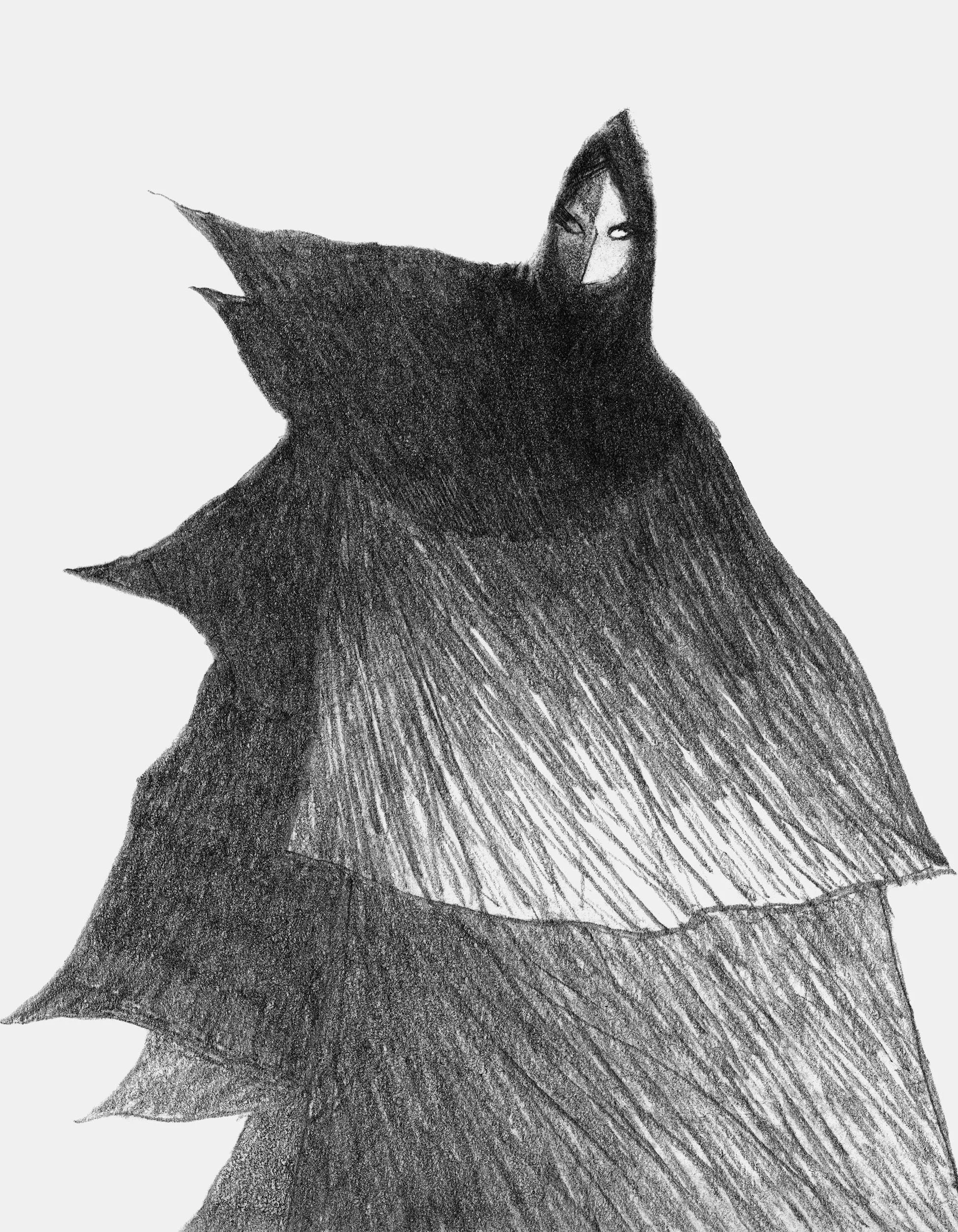 "Mila" Dark Witch Illustration