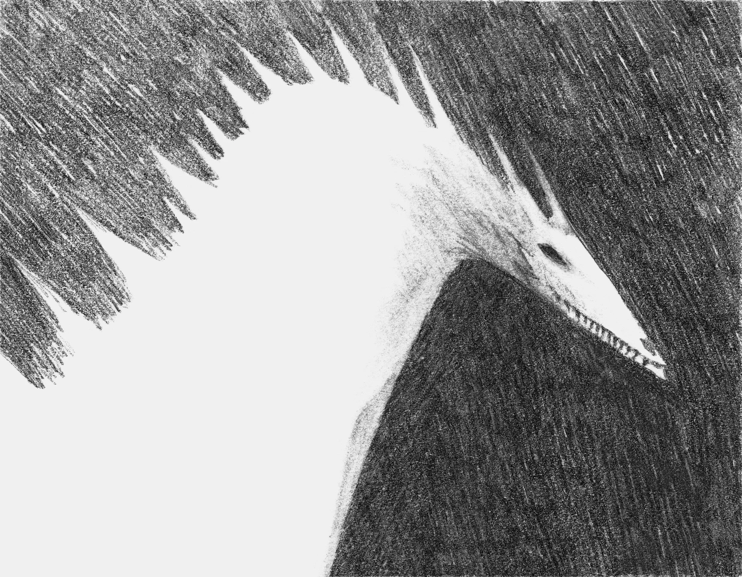 "Skorl, The Brooding Dragon" Demonic Dragon Art