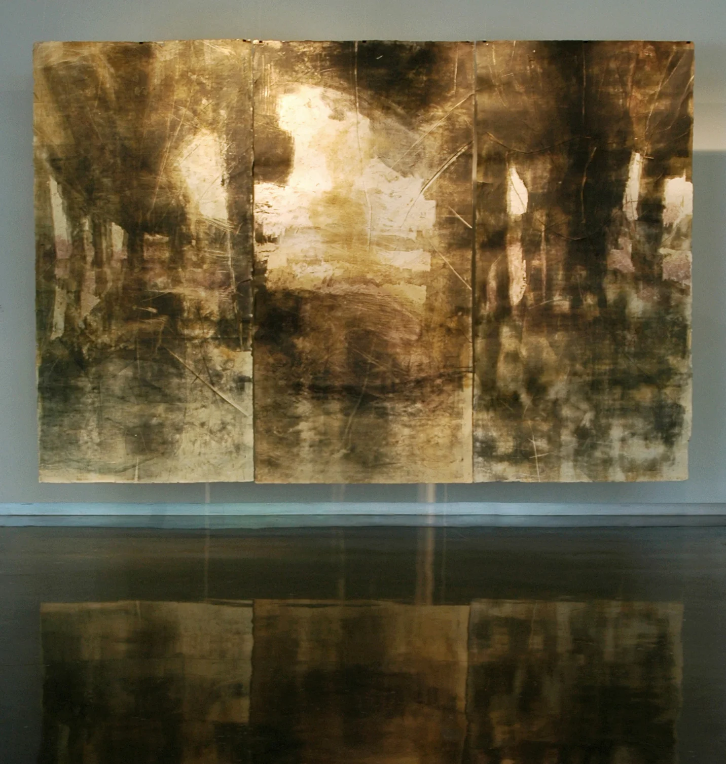 Port Allen Bridge, 2010, Woodcut, Handmade Paper, 8' x 12'