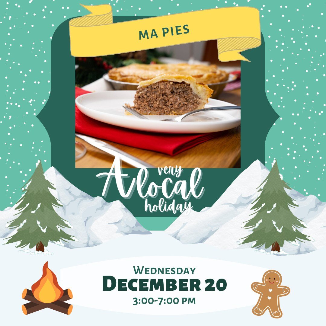 Don't Miss out on this festive holiday favourite from Ma Pies!
Dec 20th 3-7pm
@the HSCA, 1320 5th Ave NW

#averylocalholiday #yycgiftmarket #yycholidaymarket #yycholidaygifts
#hsfmyyc #hscayyc #hsfmfamily #hillhurst #sunnyside #kensington #knowyourgr