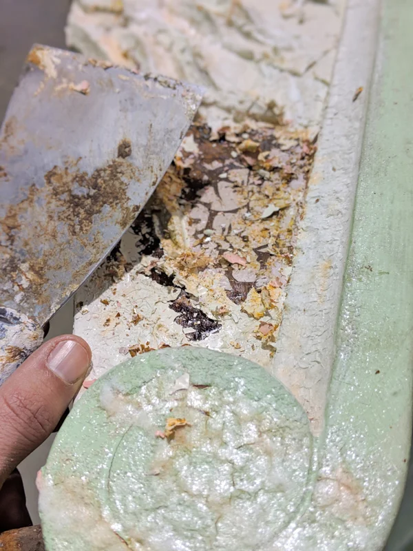 Stripping Paint From Antiques 1880's Walnut Closet Faces — Kin