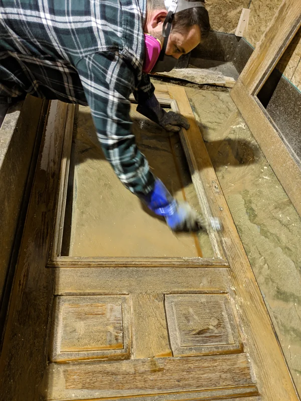 Stripping Paint From Antiques 1880's Walnut Closet Faces — Kin