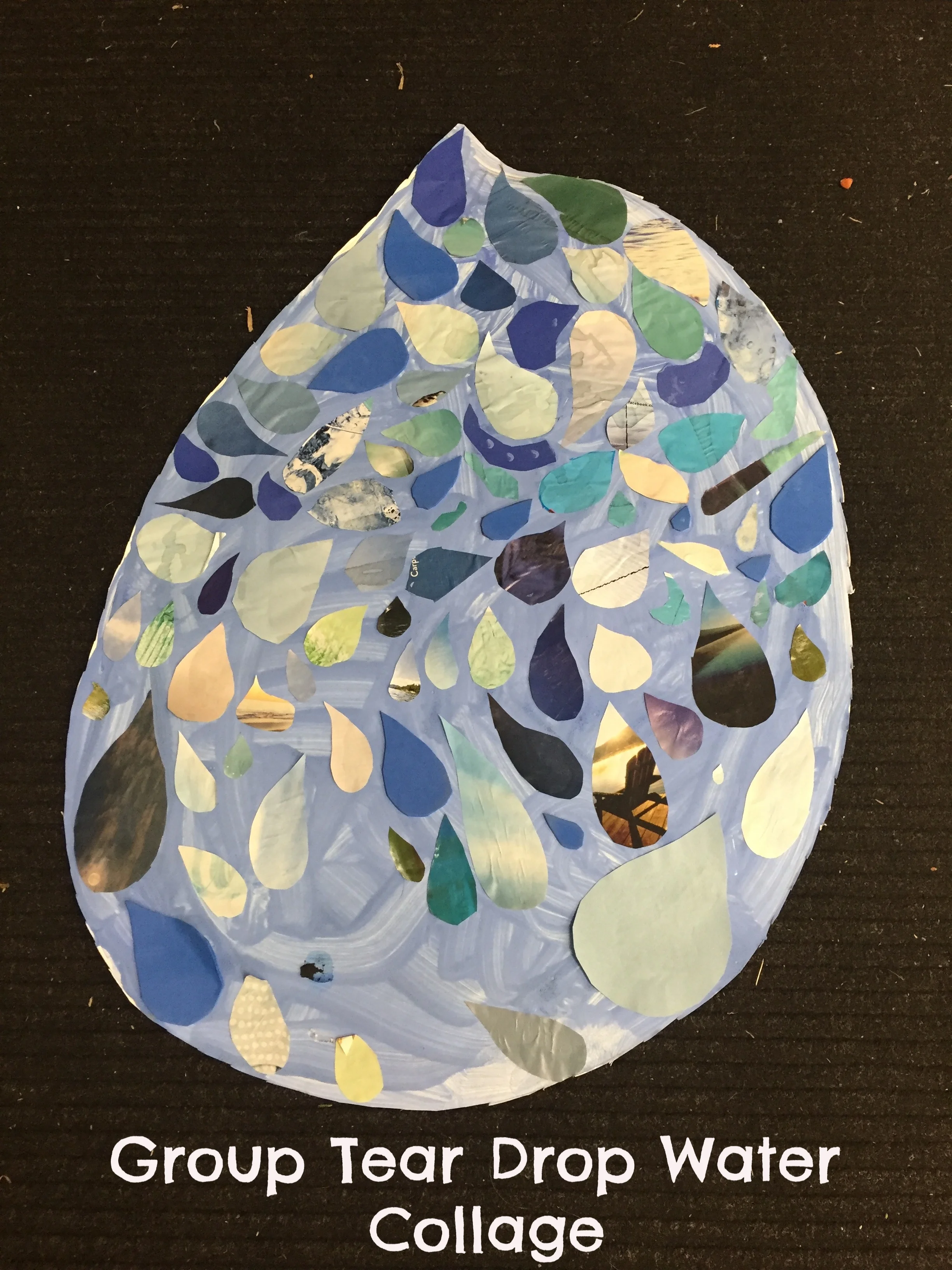 Group Tear Drop Collage - Water Week