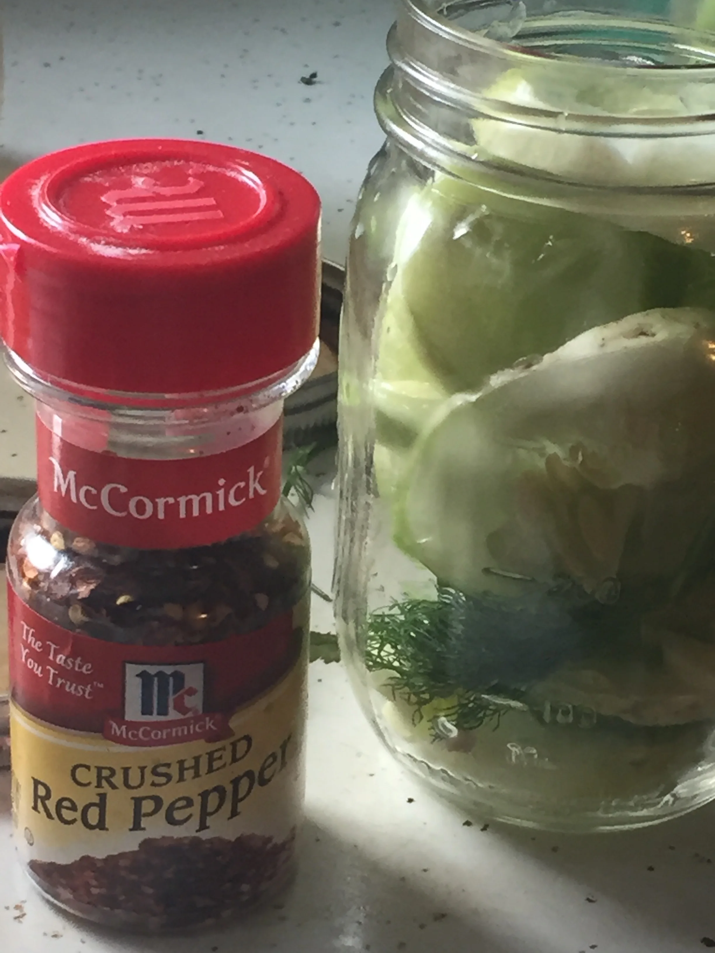 Prepare the pickles according to the recipe but add crushed red pepper flakes to the top of the jar after you have added the brine, put on the lid, and shake to distribute the heat throughout the jar. Refrigerate for three days...I know *sigh* it is…