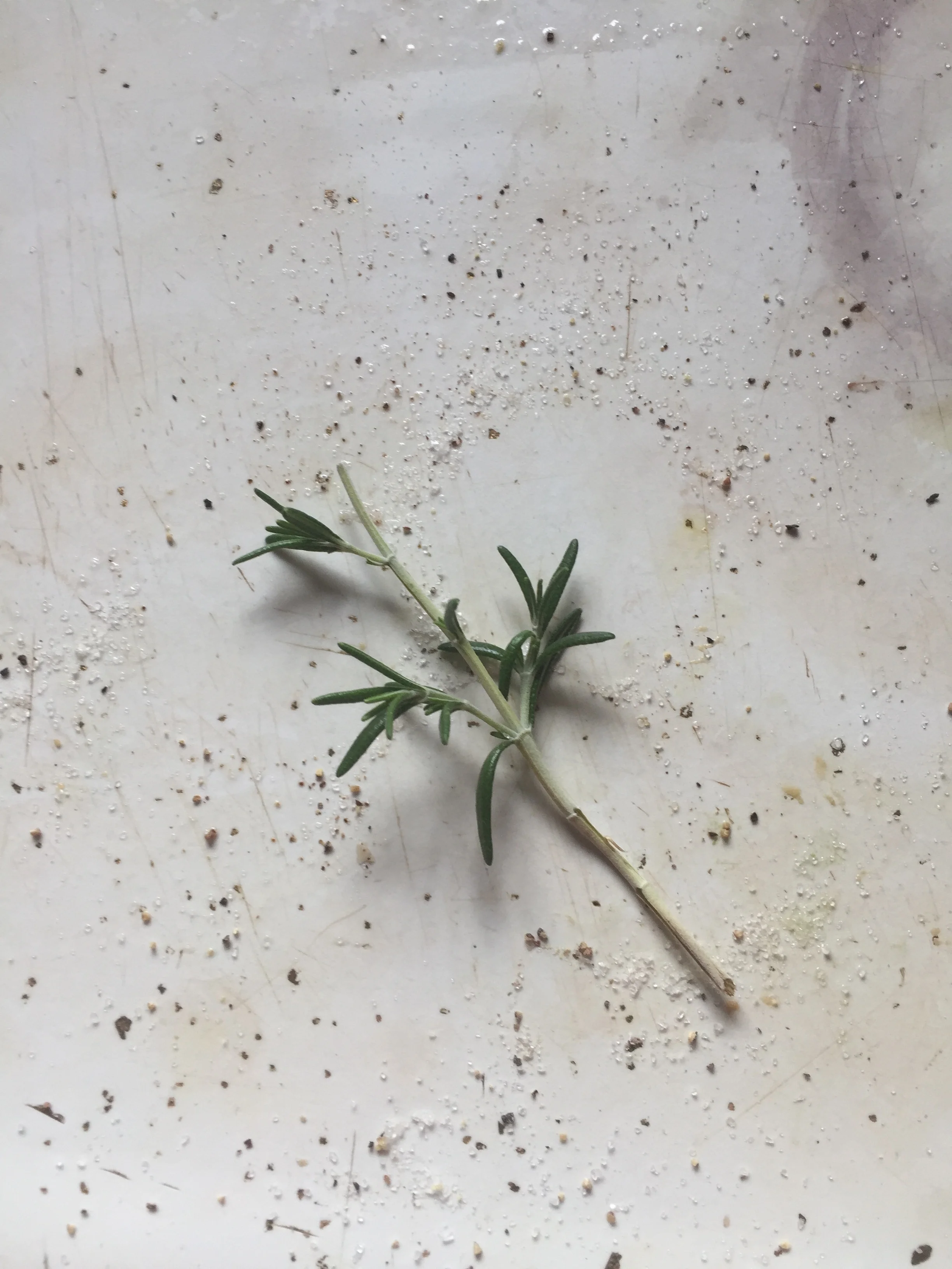 My comments: The star of the hour is Rosemary and I added mine with a liberal hand to elevate the dish. I have it abundance in my garden and since pork loin is not in my budget, the chicken got the business (an expression borrowed from my brother Da…