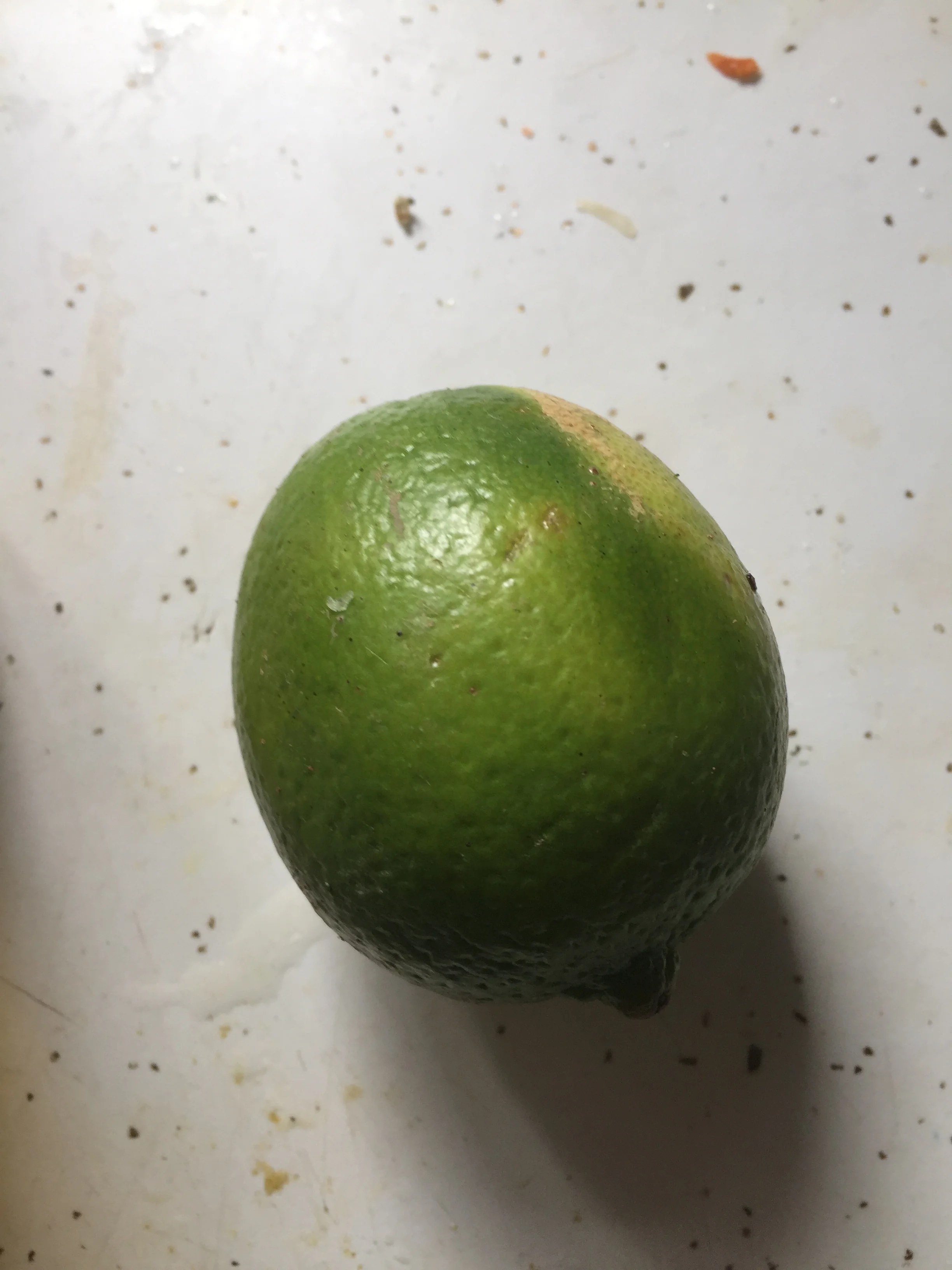 Juice the limes by cutting them open and with your hand crushing their insides to produce juice. Juice should be about a cup of lime juice. Add the juice to a pitcher.