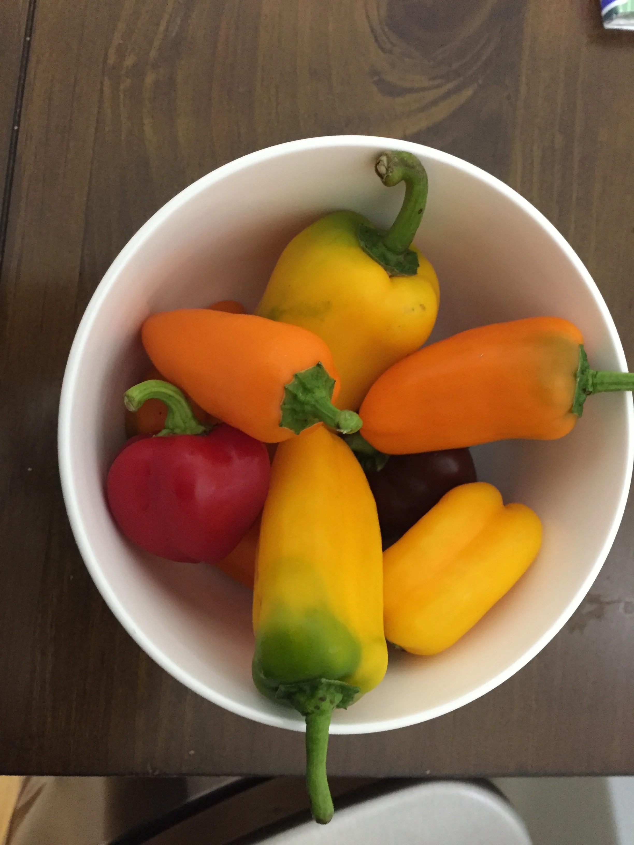 Plan of AttackPreheat the oven to 425Slice the peppers lengthwise and remove the core and the seeds