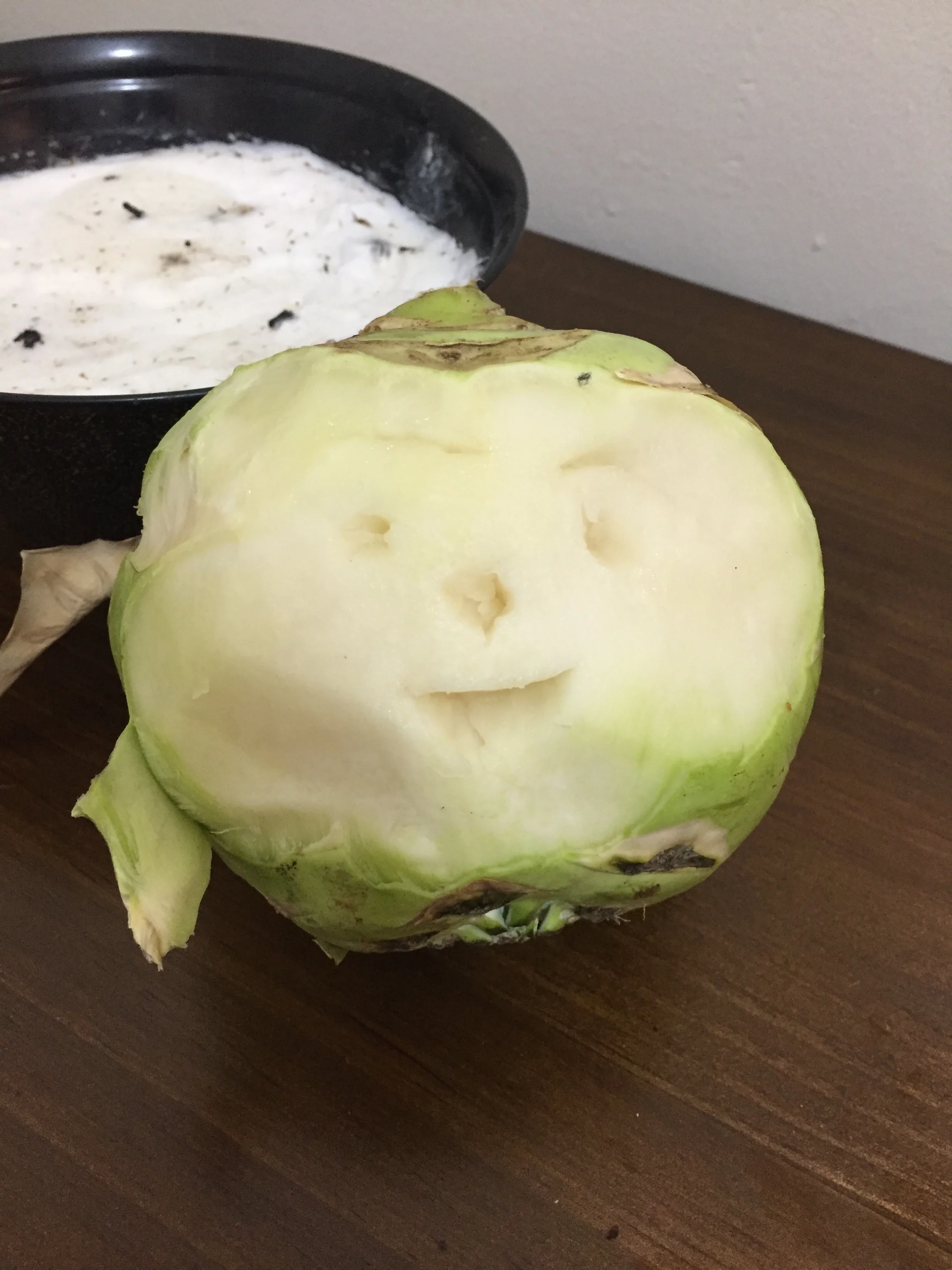 We can call it cool-rabi...IngredientsKohlrabi3 garlic clovesolive oilsalt and peppergrated/shaved parmesan cheese&nbsp; &nbsp; &nbsp; &nbsp; &nbsp; &nbsp; &nbsp; &nbsp; &nbsp; &nbsp; &nbsp; &nbsp; &nbsp; &nbsp; &nbsp; &nbsp; &nbsp; &nbsp; &nbsp; &n…