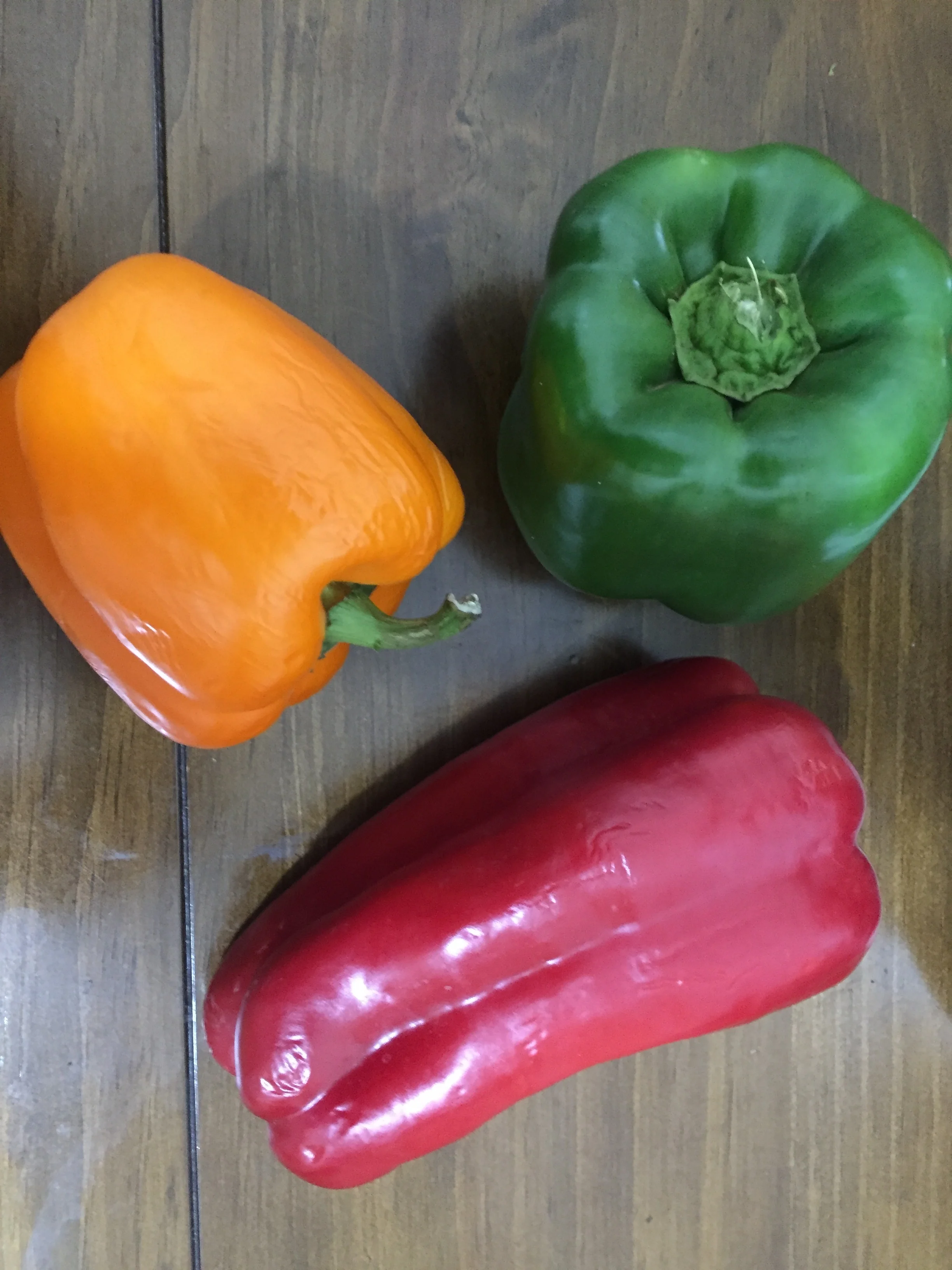 Take the Peppers, core them and remove the seeds. Cut them lengthwise and put in a bowl.