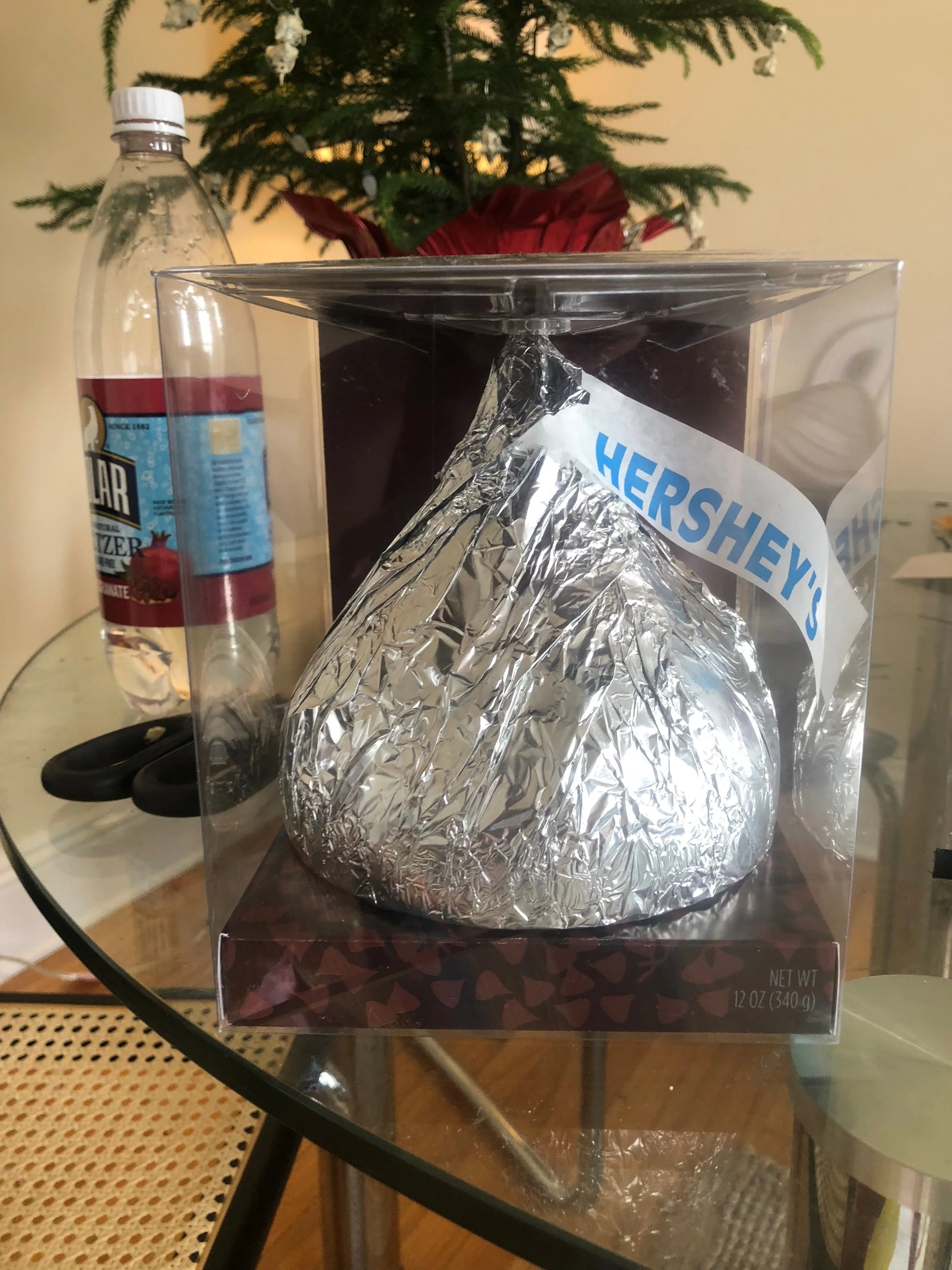 Look at your massive Hershey Kiss and admire how awesome it is.