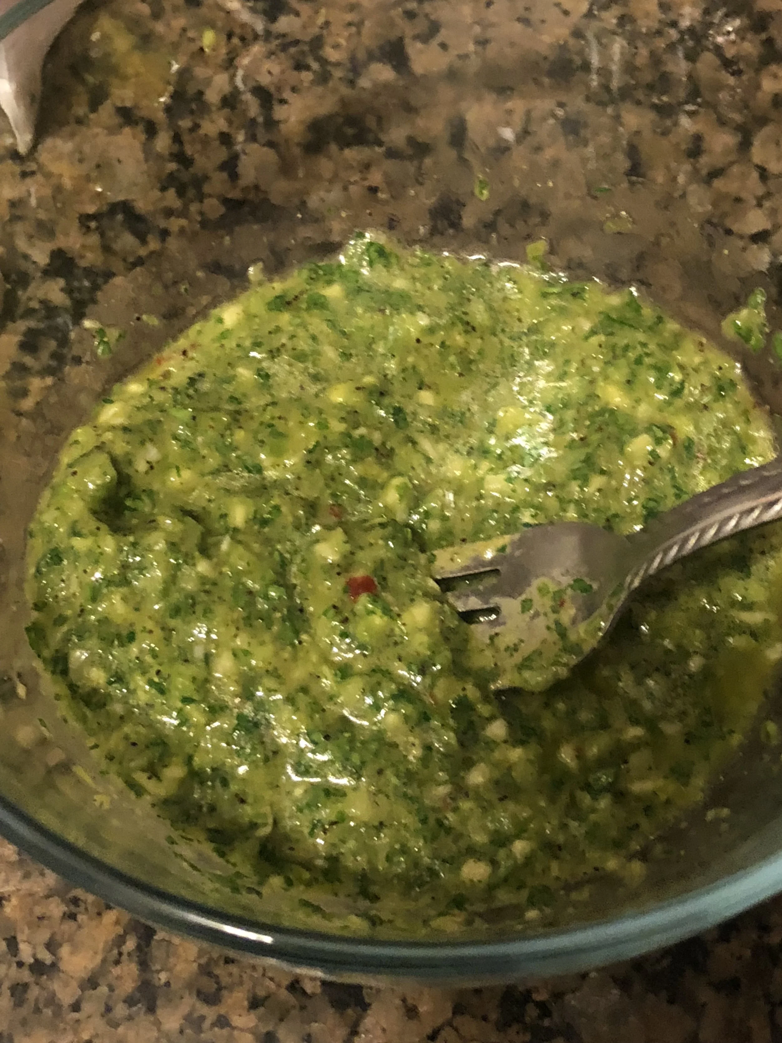 Cooking the chickenThe recipe calls for grilling the chicken, but I thought the clouds seemed menacing, so I make my chicken.I had preset the oven to 325 and then I put the chicken breasts on my sm sheet pan.