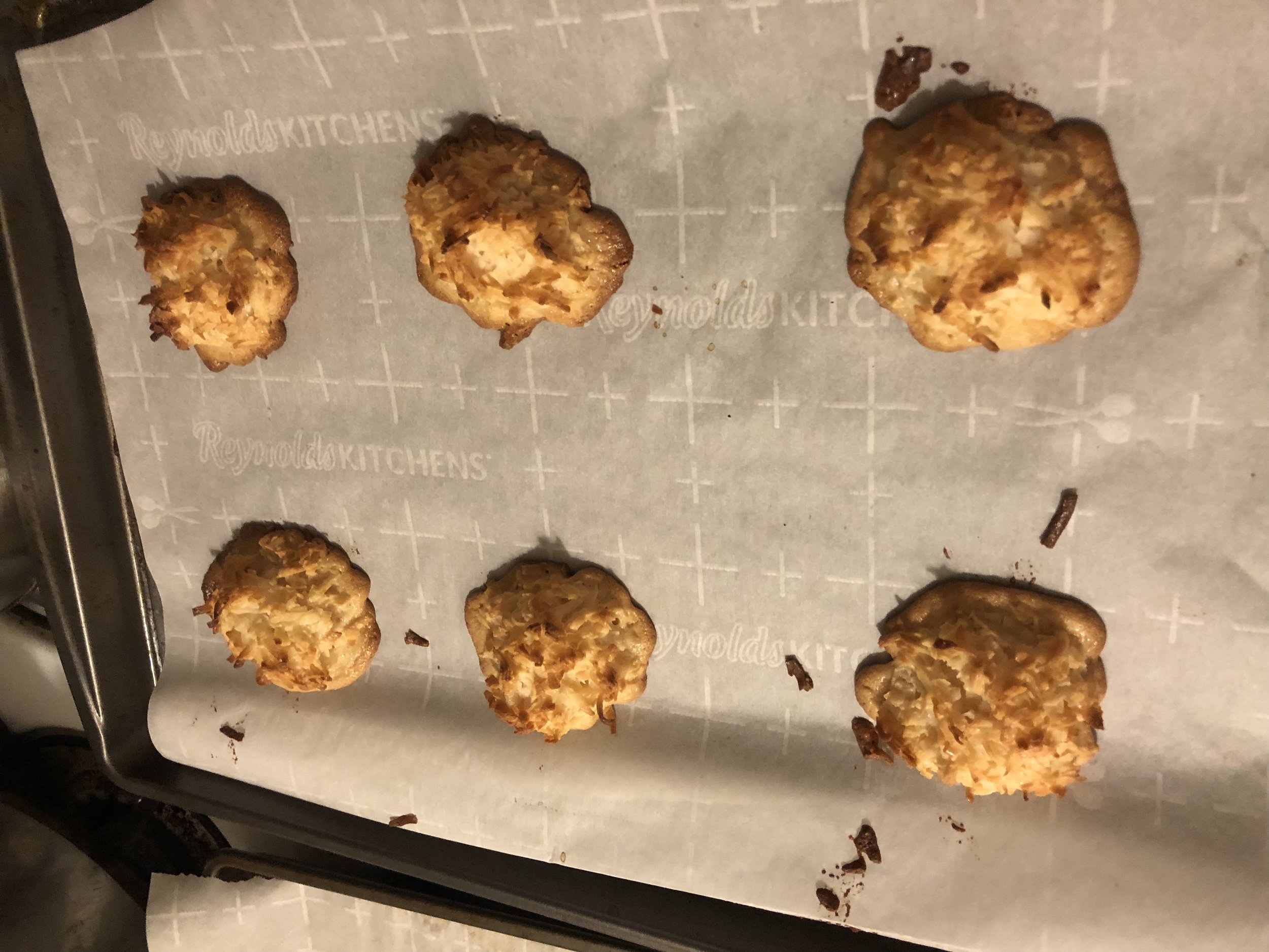 The original recipe called for 14 oz of coconut and 14 oz of sweetened condensed milk, but I am on a budget so I used 7 oz of coconut and adjusted the recipe accordingly…Ingredients7 oz of shredded coconut7 oz of Eagle Brand sweetened condensed milk…