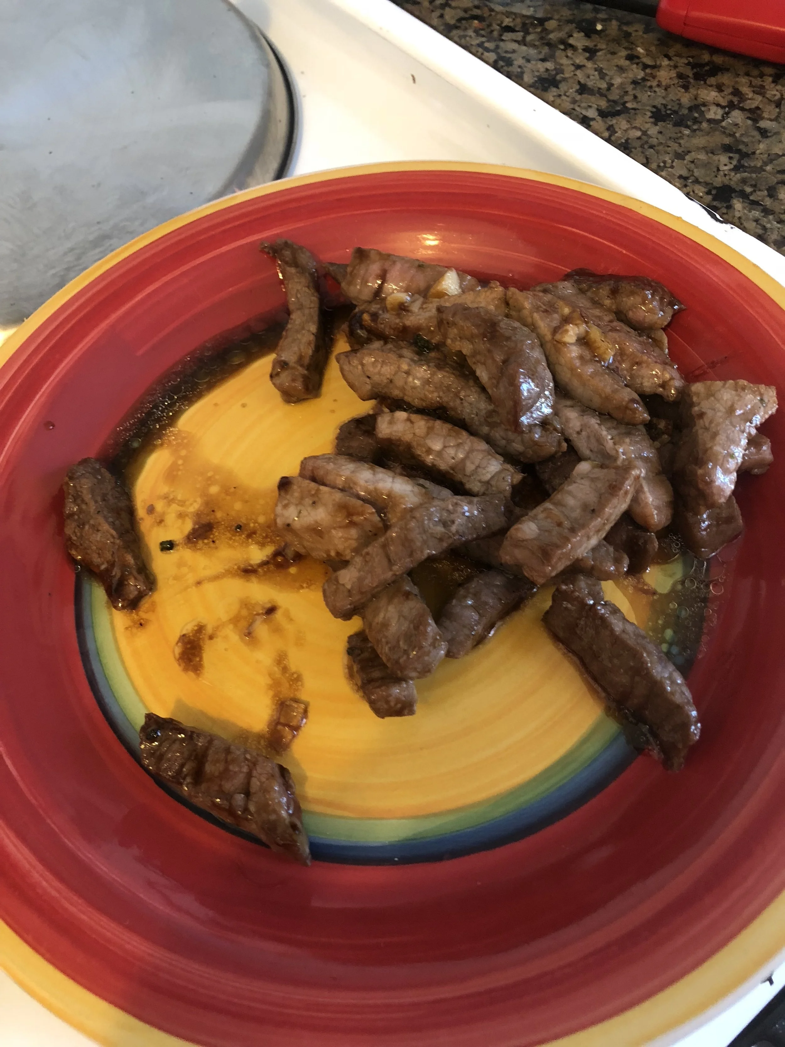 Remove the beef and put on a plate to cool.