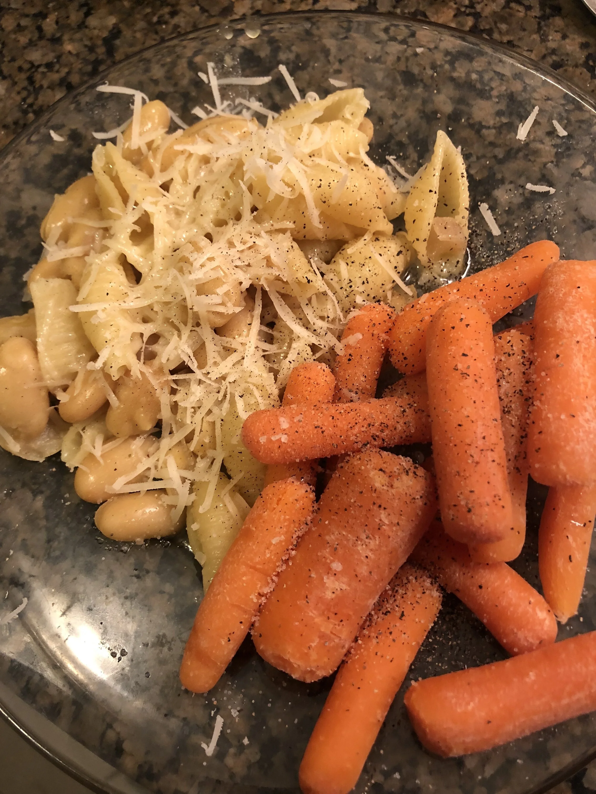 Serving suggestion - accompanied by honeyed salt and pepper carrots