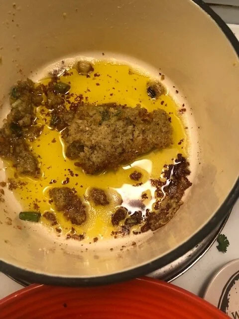 What happens if your oil should be more hot - limp latkes….wah wah…I used another pan and butter, but I will conquer the dutch oven frying function. yet!