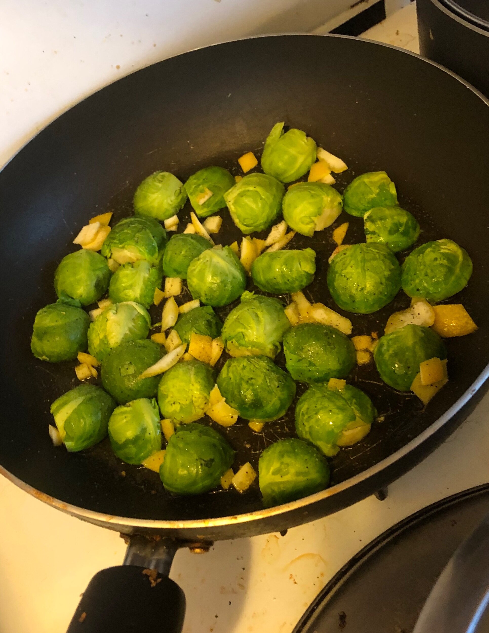 Add the lemon zest on top