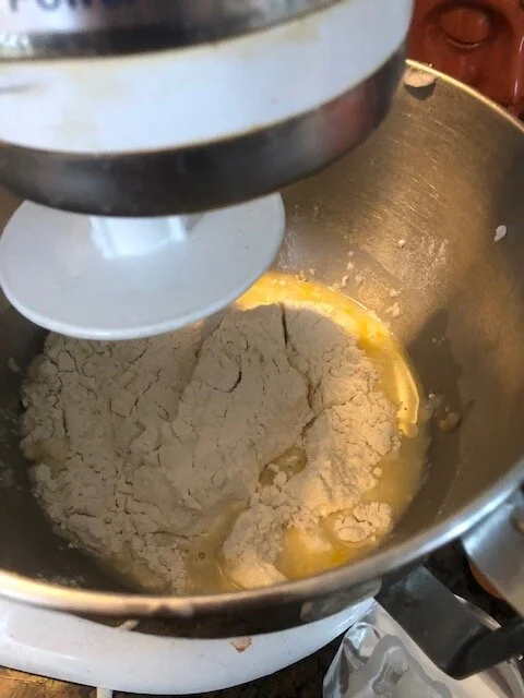 nd then add the remaining flour in segments until the dough is integrated.