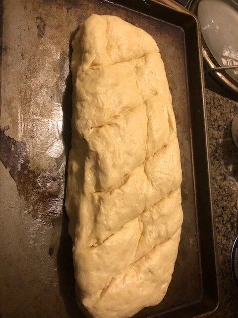 Llet it rest for another hour while it re-rises. Place the loaf into the oven for 26-32 minutes. I took mine out at 25 minutes because my oven runs hot.