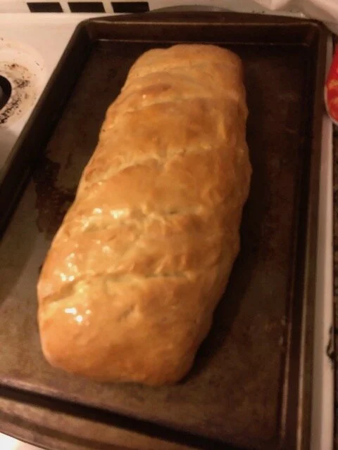 When done, brush the top with the melted butter.