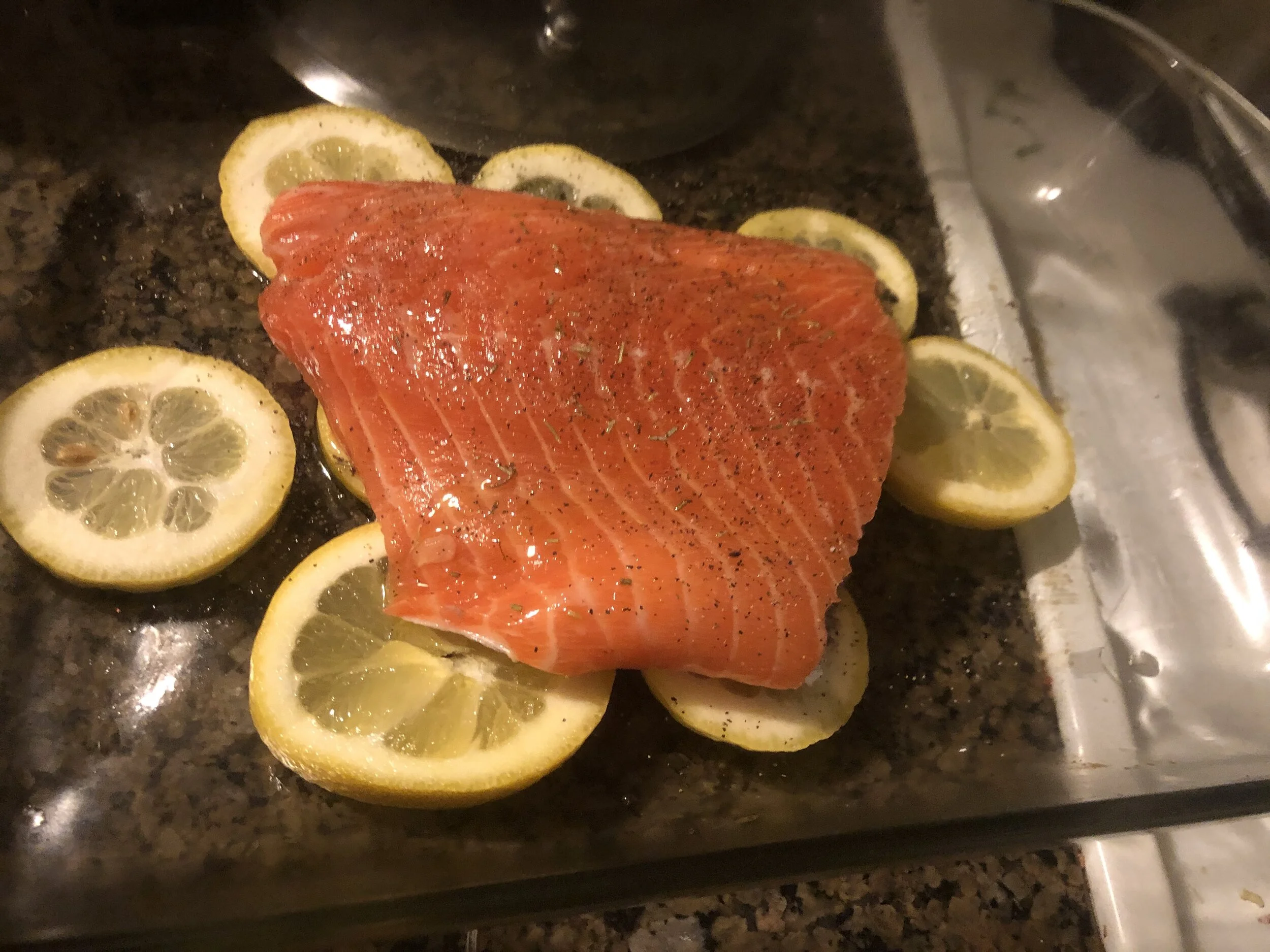 Simple Lemon Roasted Salmon
