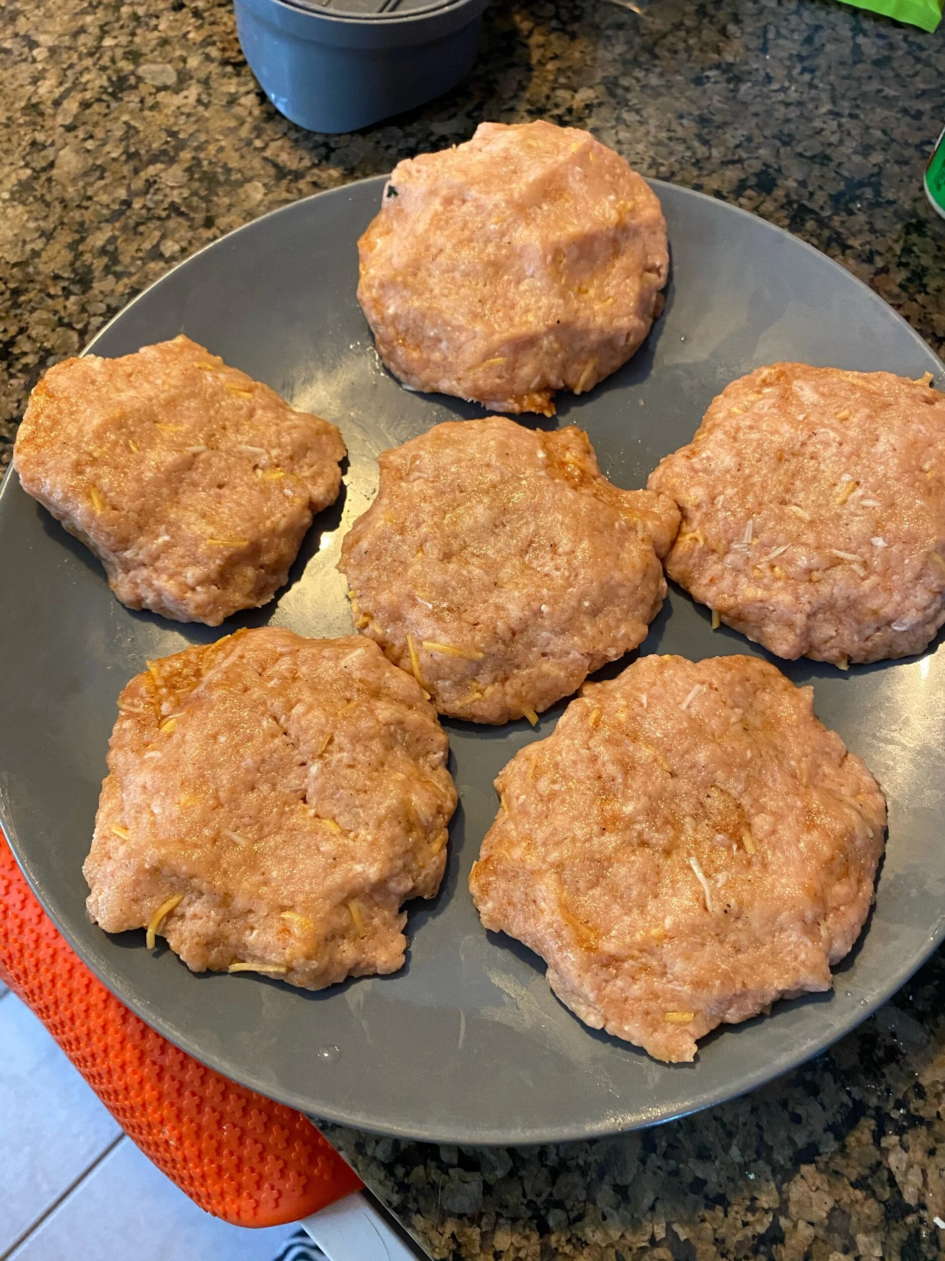 Make your burgers into your preferred size and thickness making sure to keEp in mind the thinner they are the more quickly they will cook