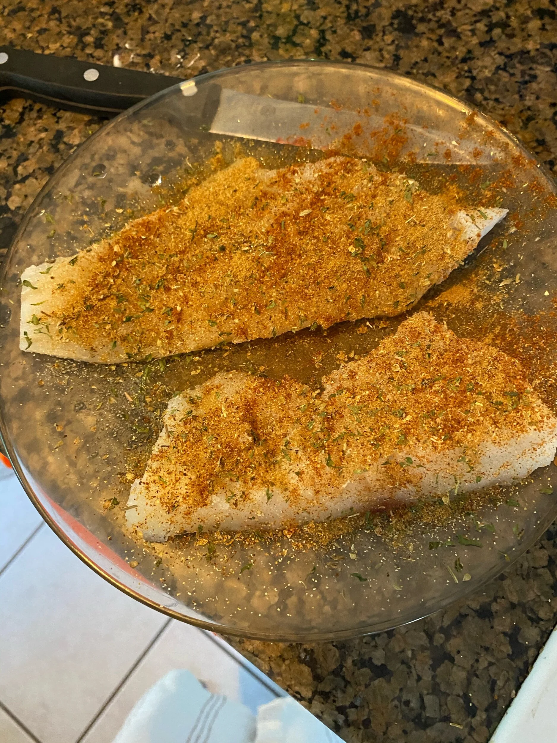 Place in a baking dish, and place in the oven
