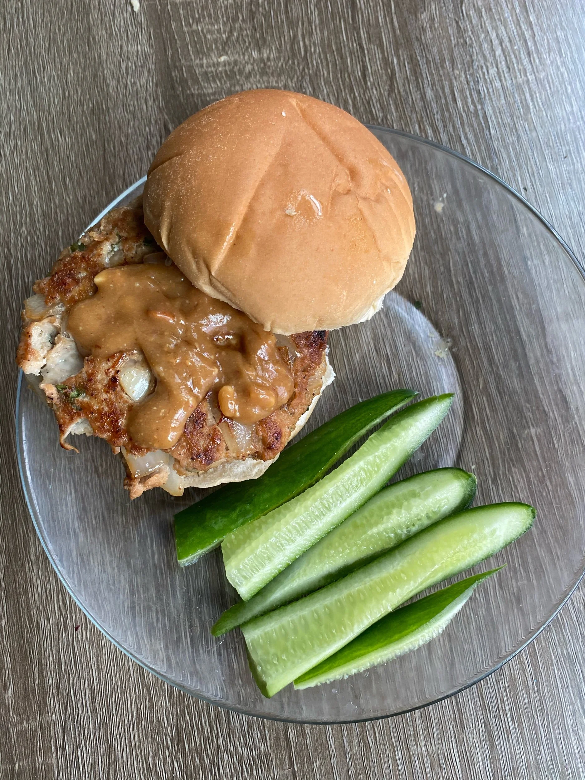 Assemble your burger - Slaw not pictured, but it’s addition is beautiful.