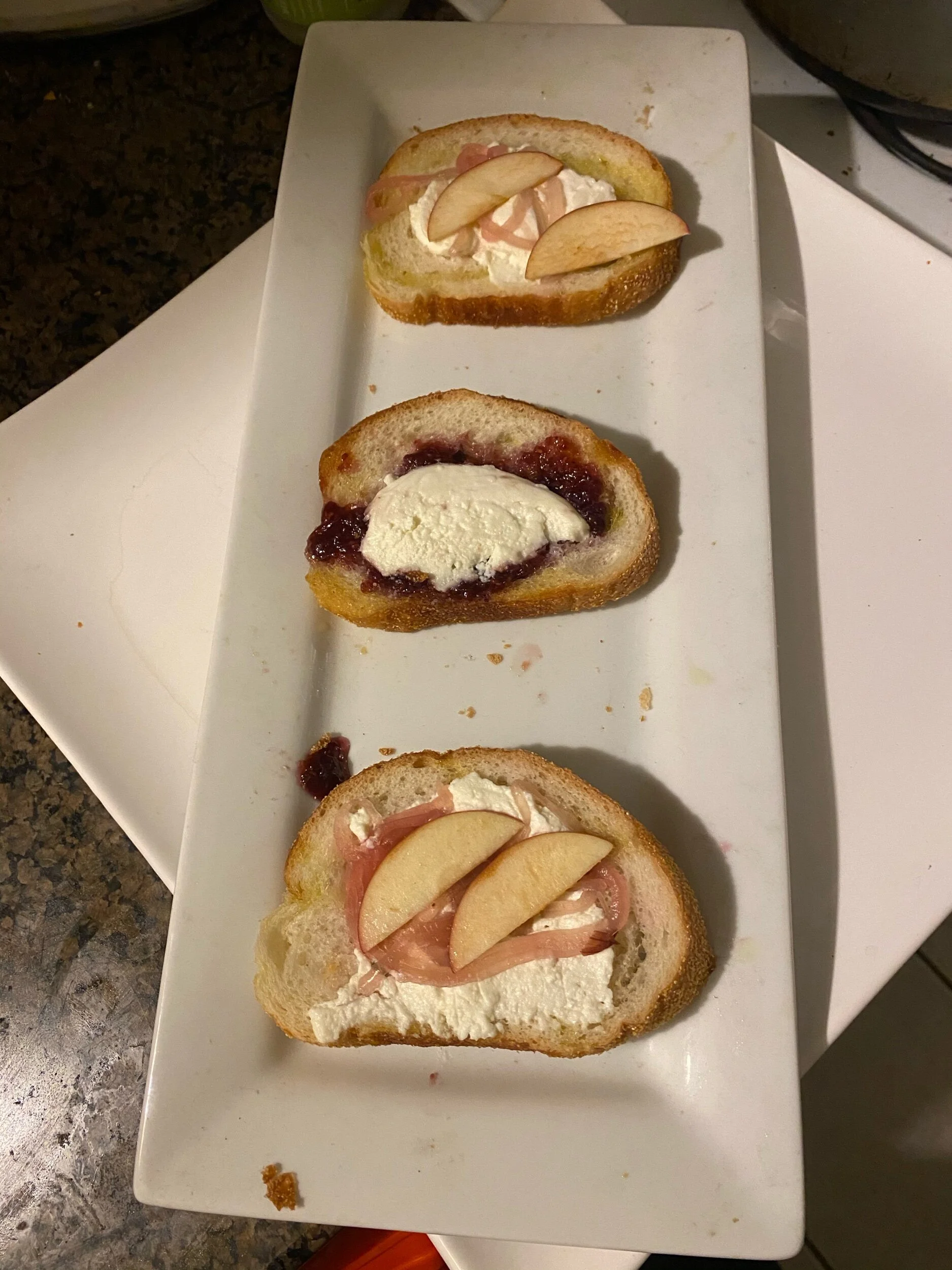 Burrata Bruschetta 2 ways