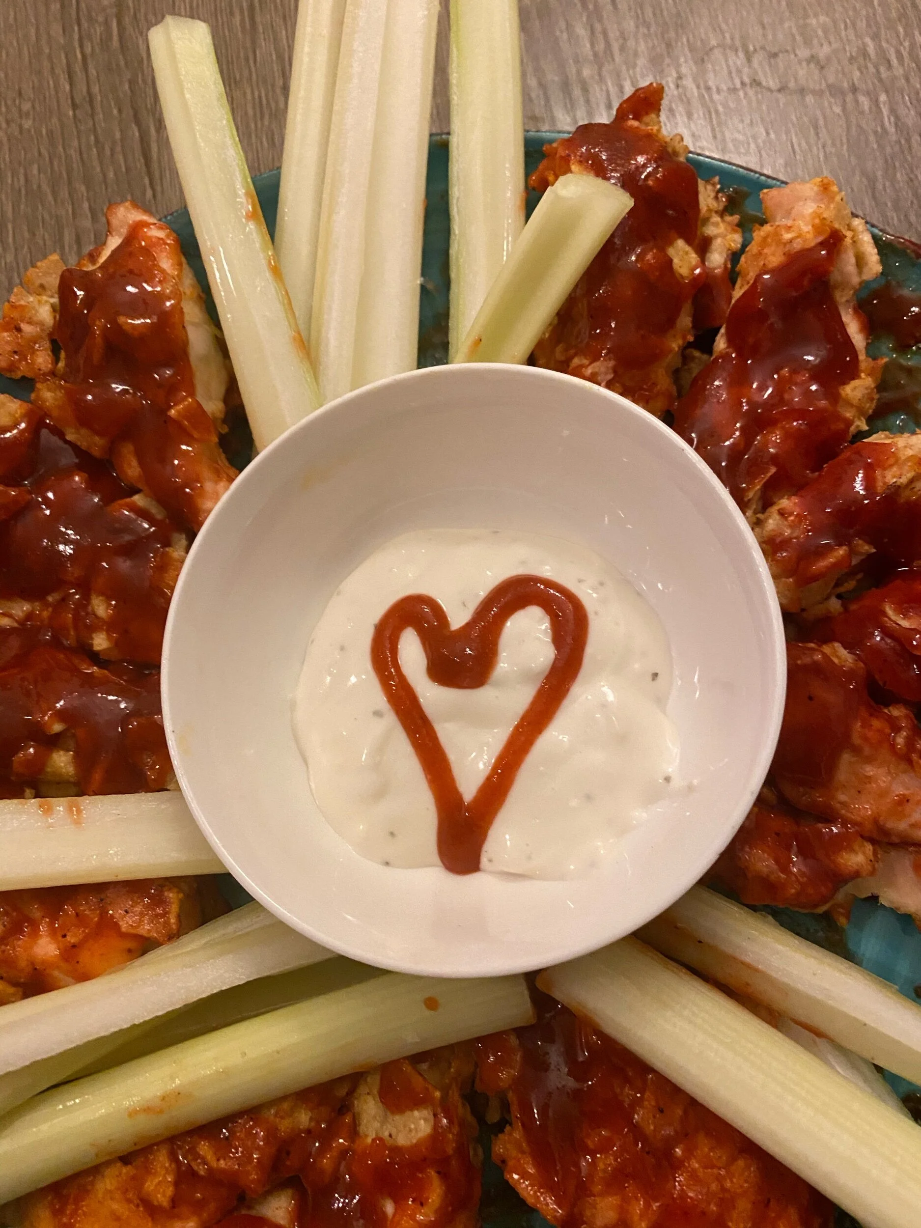 Cut your celery into sticks and serve with love