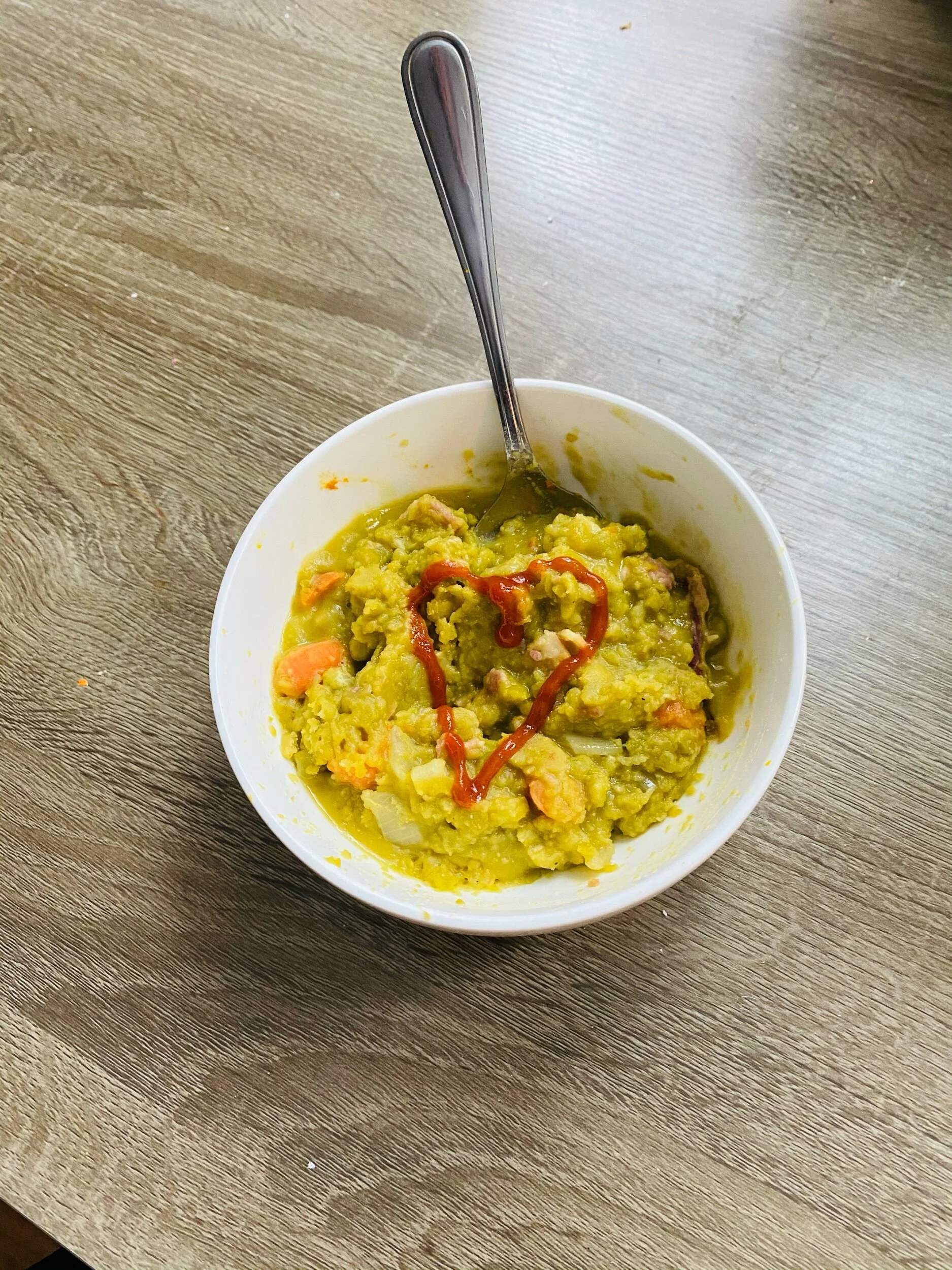 Pea soup with Bacon (based on NYT cooking recipe for "Hearty Pea Soup")