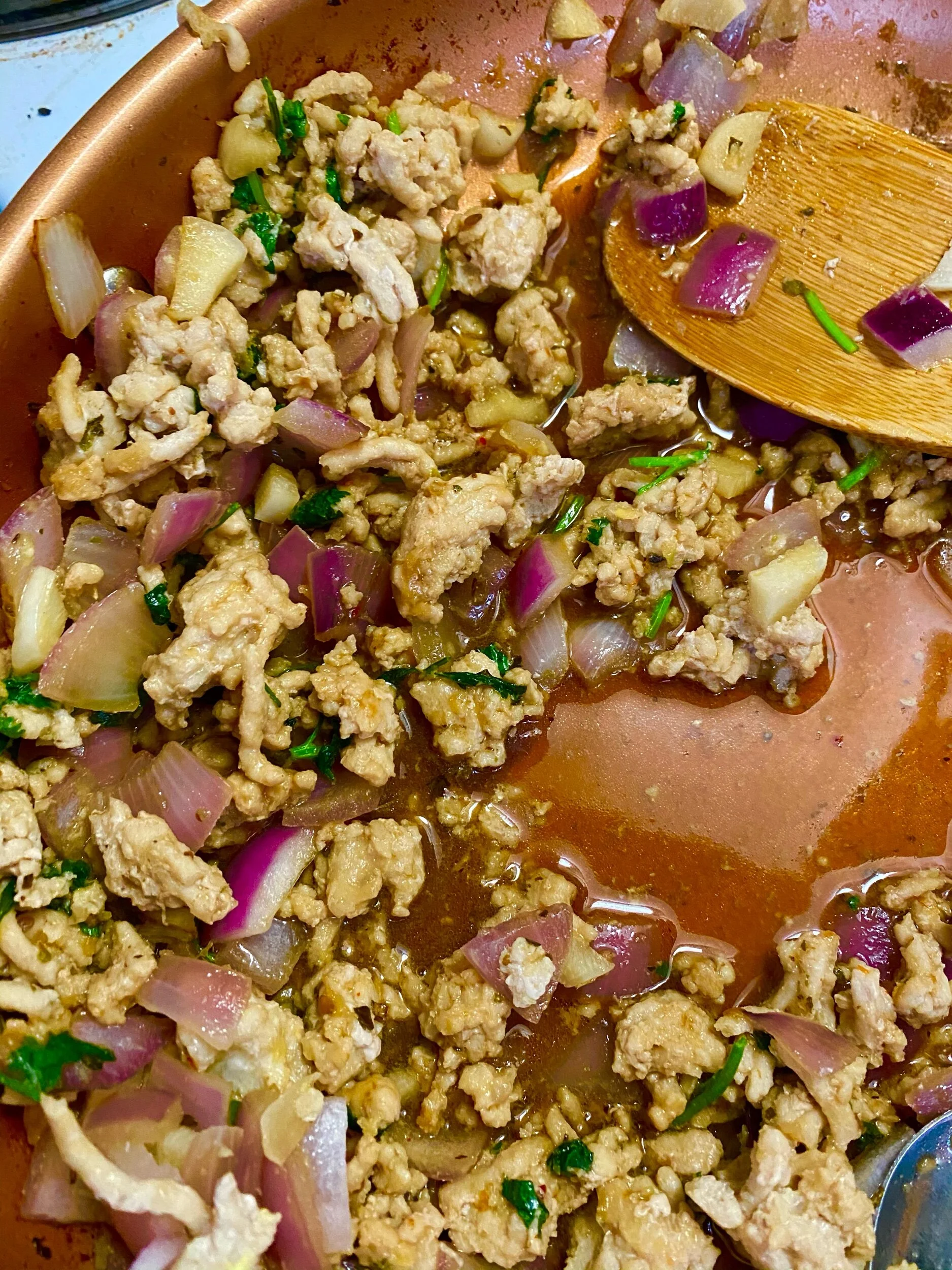 Prepare the chicken filling: Cook the onion in your skillet and once aromatic, add the garlic and cook on medium low until aromatic. Mix the chicken seasoning mixture. Add the ground chicken to your pan, adding a little bit more oil if necessary and…