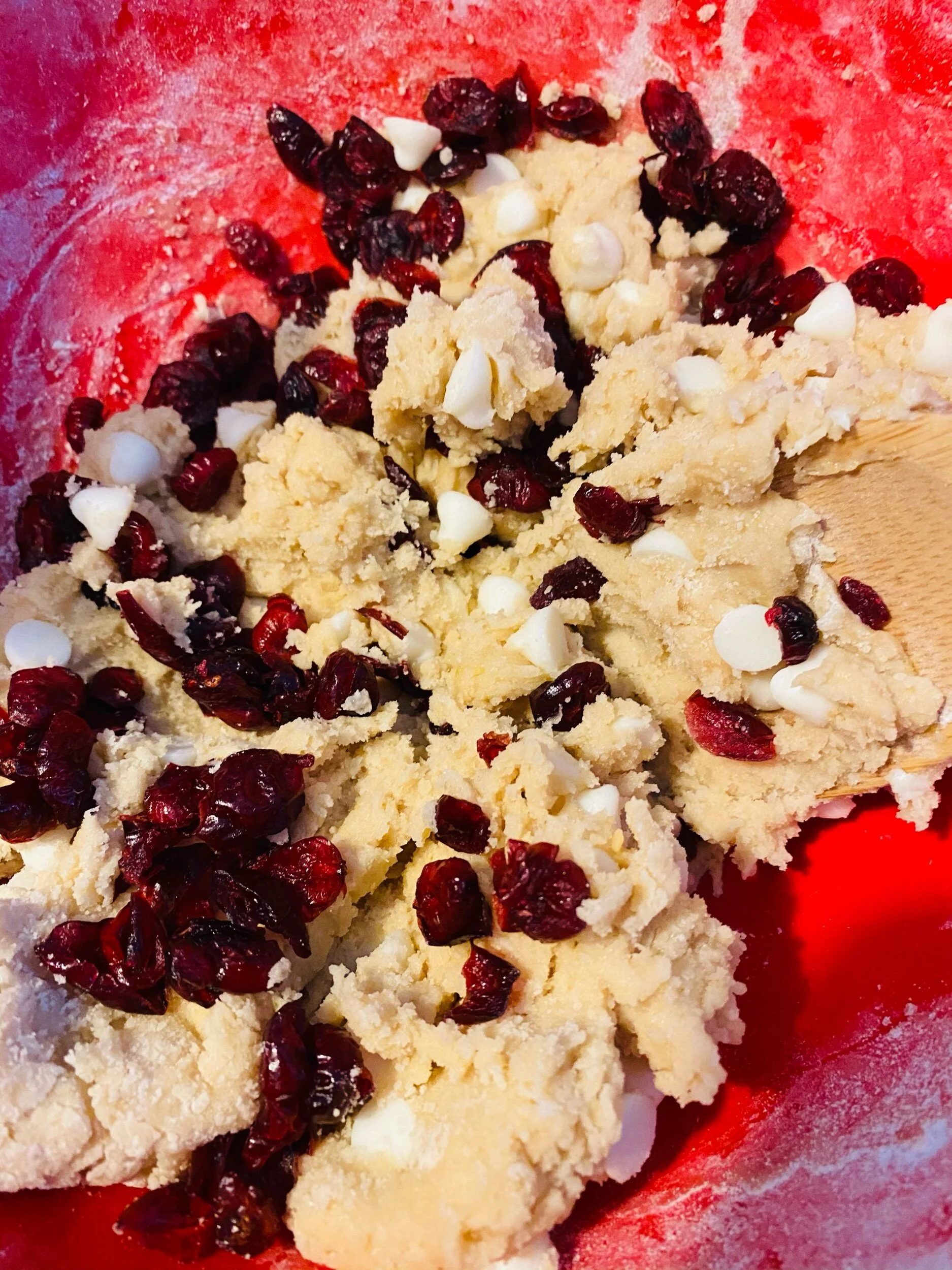 Mix your dry and your wet ingredients in their own bowl. Them combine both bowLs, completely integrating the ingredients.