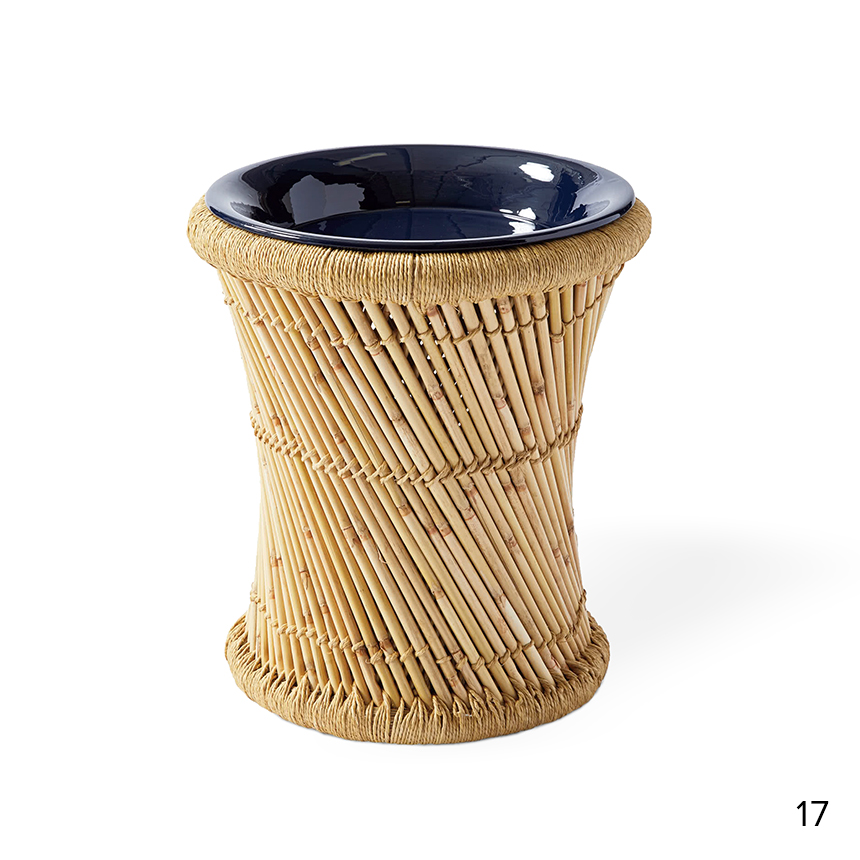 Market Side Table in Natural/Midnight