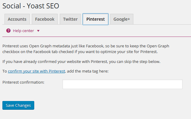 How to Verify Pinterest for Business with Yoast SEO Plugin